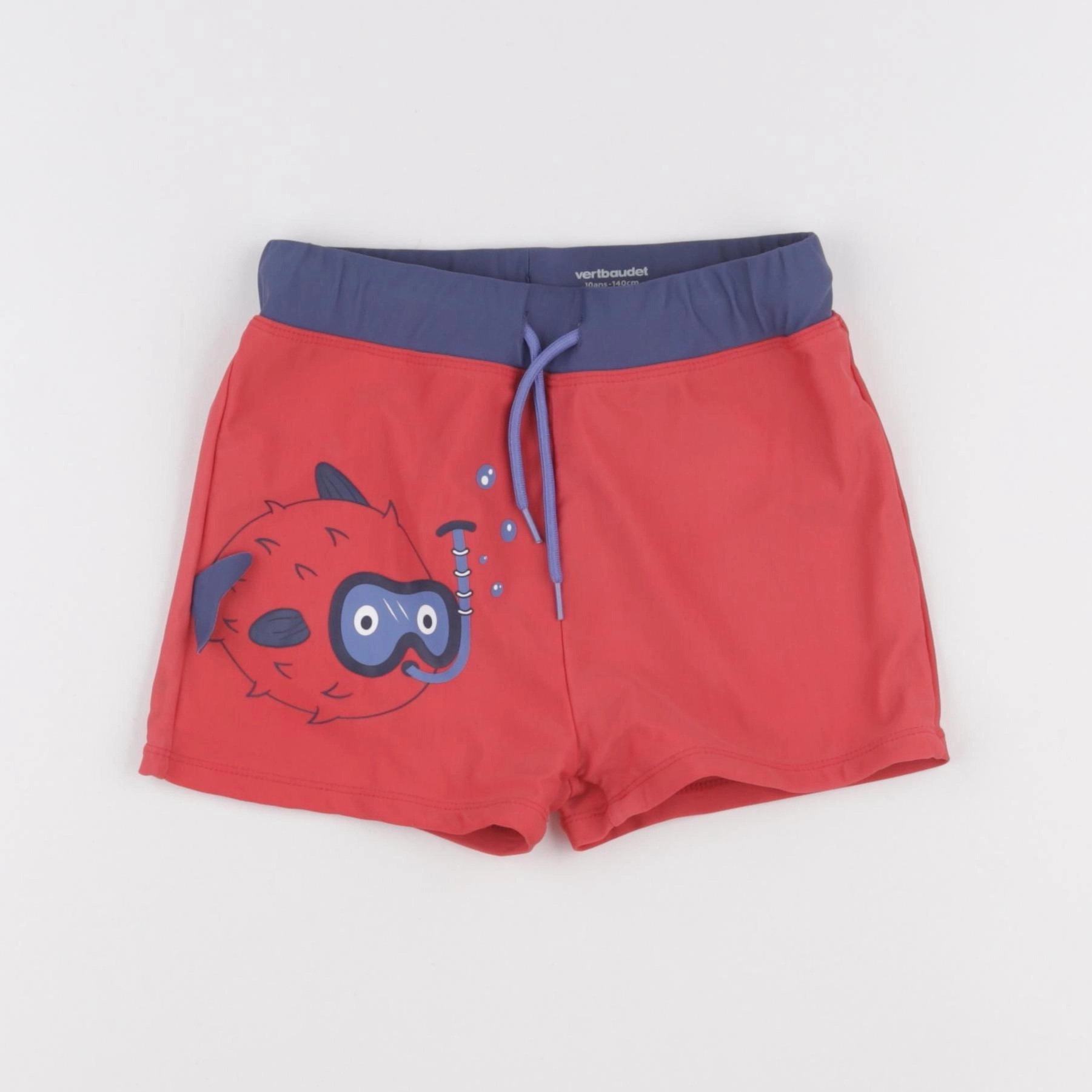 Vertbaudet - maillot de bain rose, bleu - 10 ans