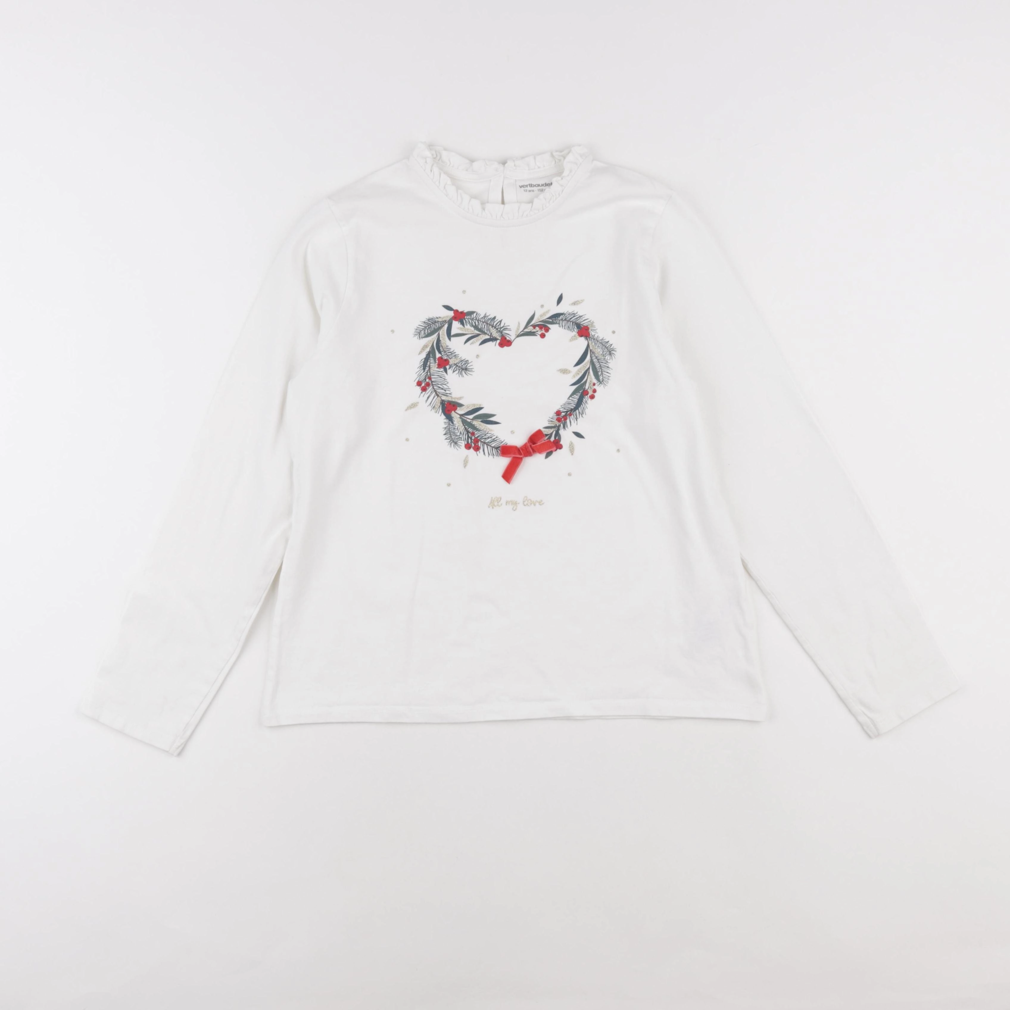 Vertbaudet - tee-shirt blanc - 4 ans