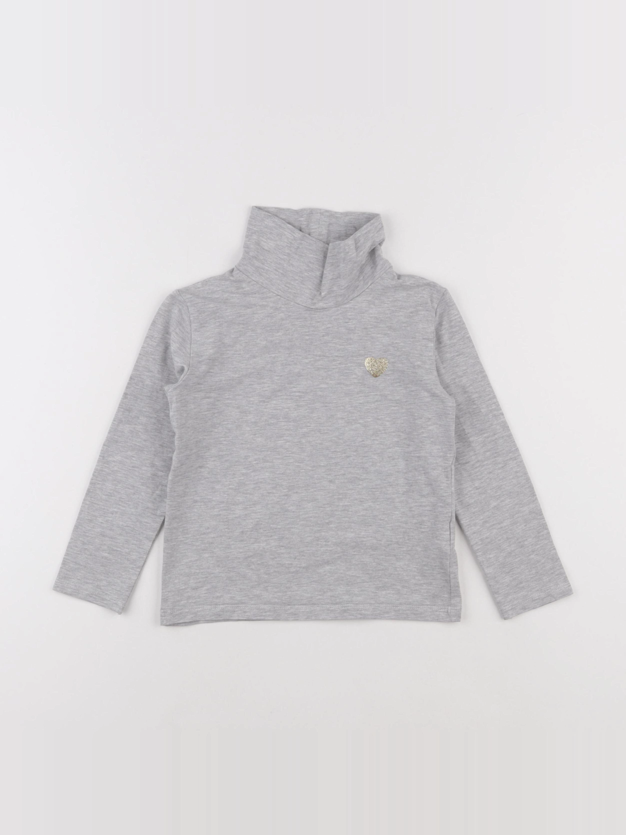 Vertbaudet - sous-pull gris - 5 ans