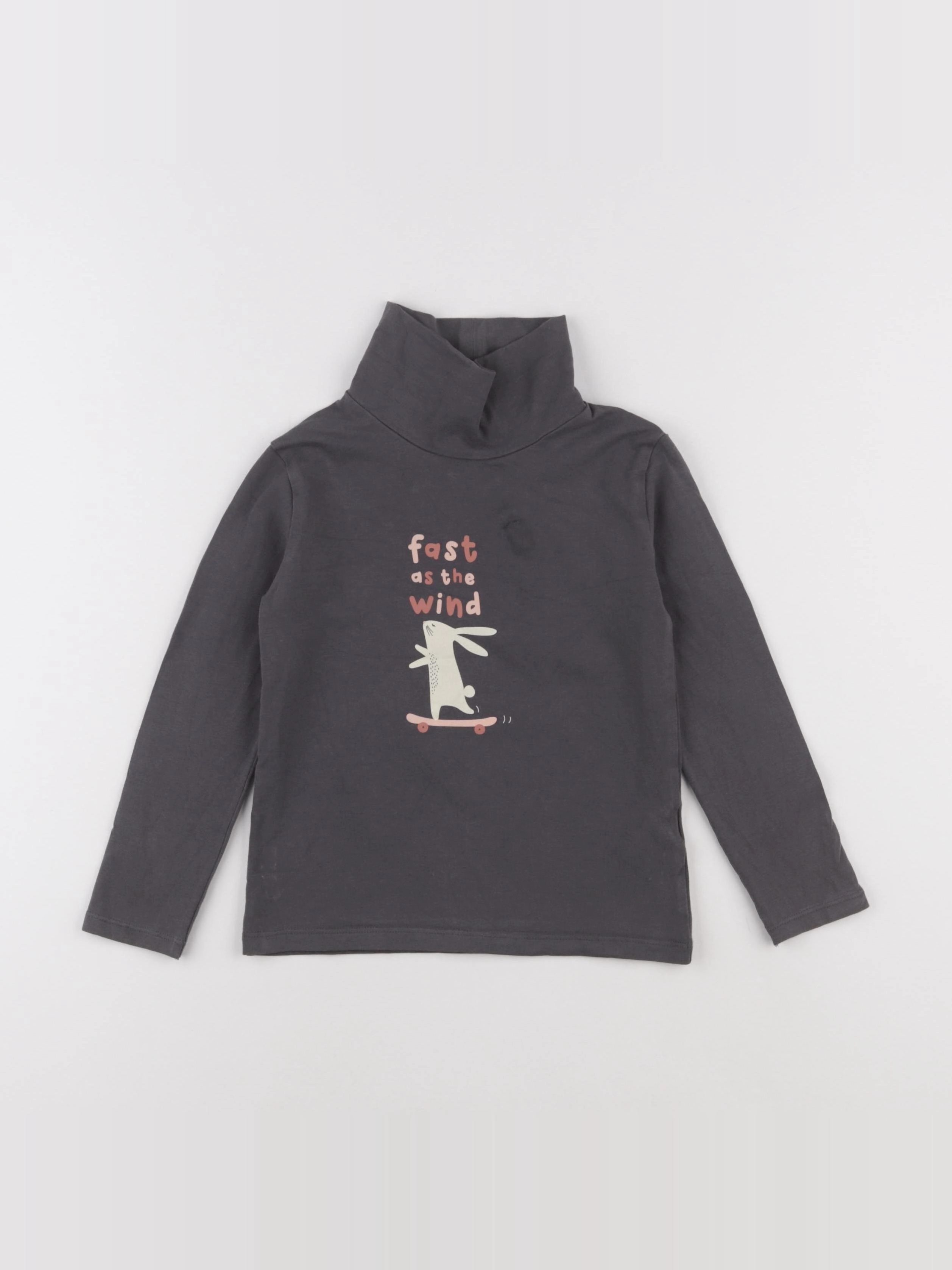 Vertbaudet - sous-pull gris - 5 ans