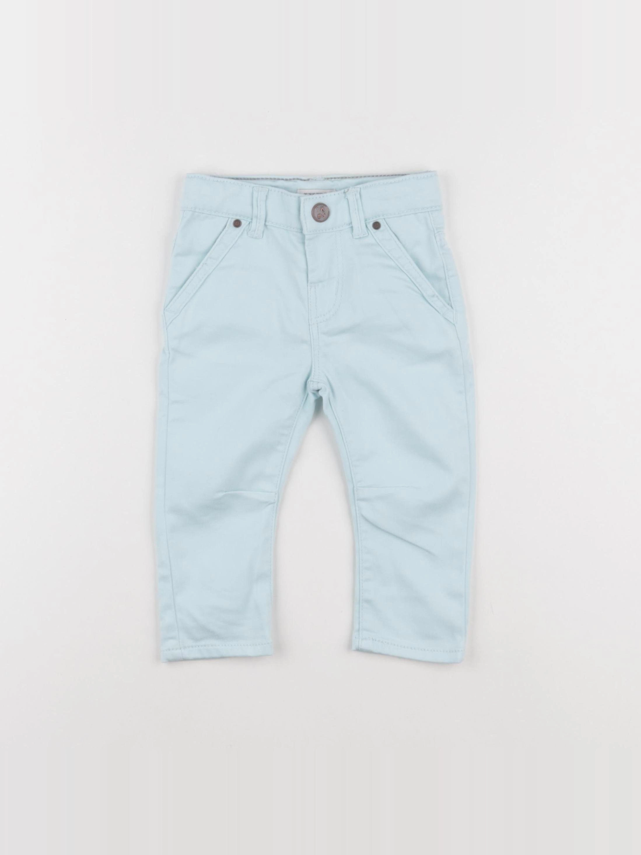 IKKS - pantalon bleu - 12 mois