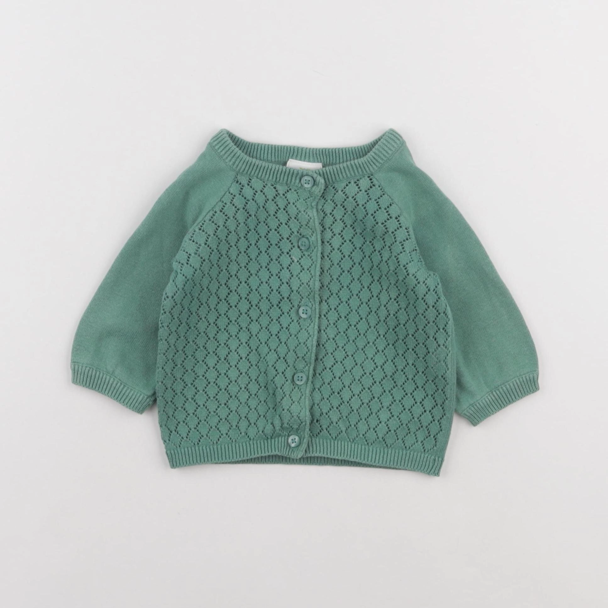 Tape à l'oeil - gilet vert - 9 mois