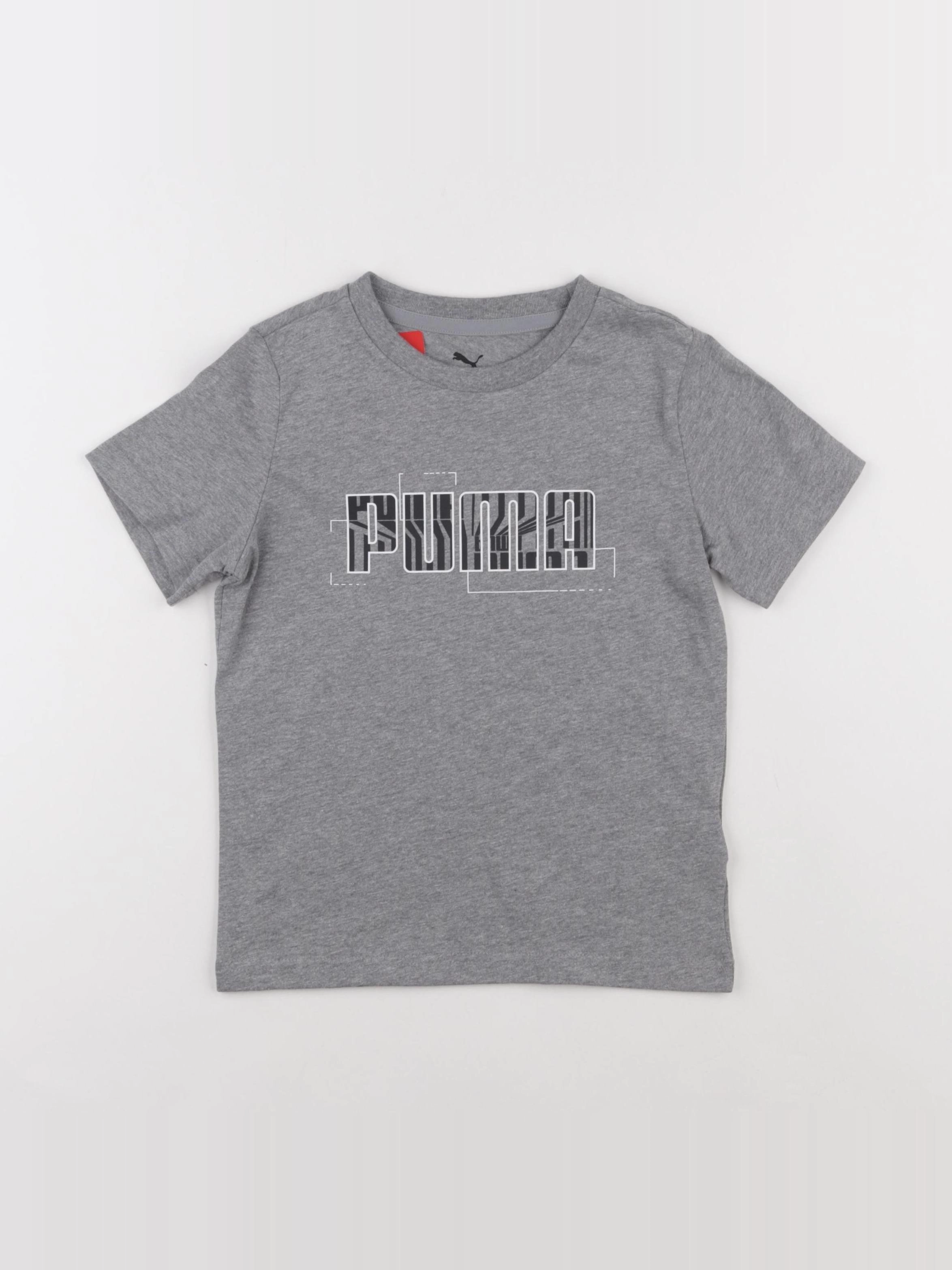 Puma - tee-shirt gris - 5/6 ans