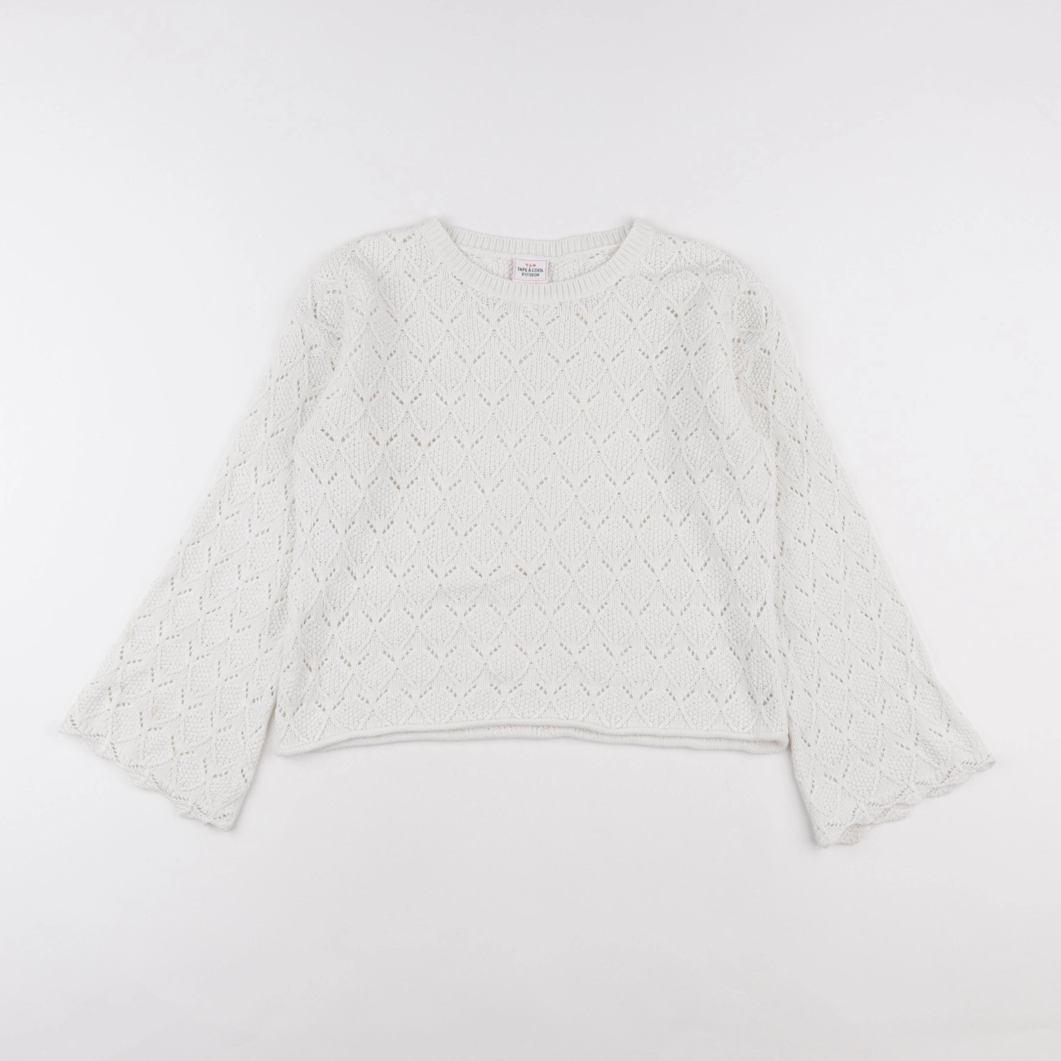 Tape à l'oeil - pull blanc - 8 ans