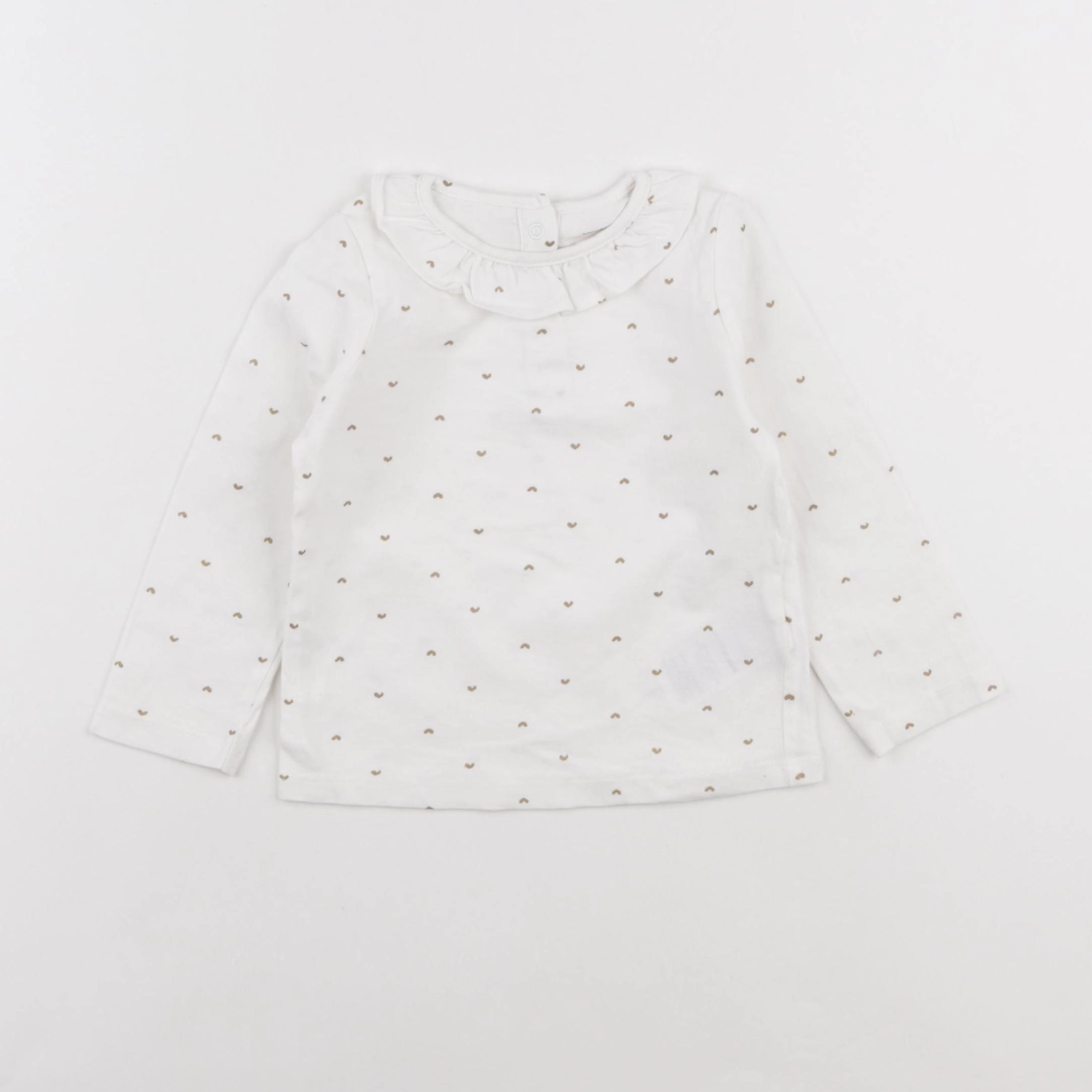 Vertbaudet - tee-shirt blanc - 18 mois