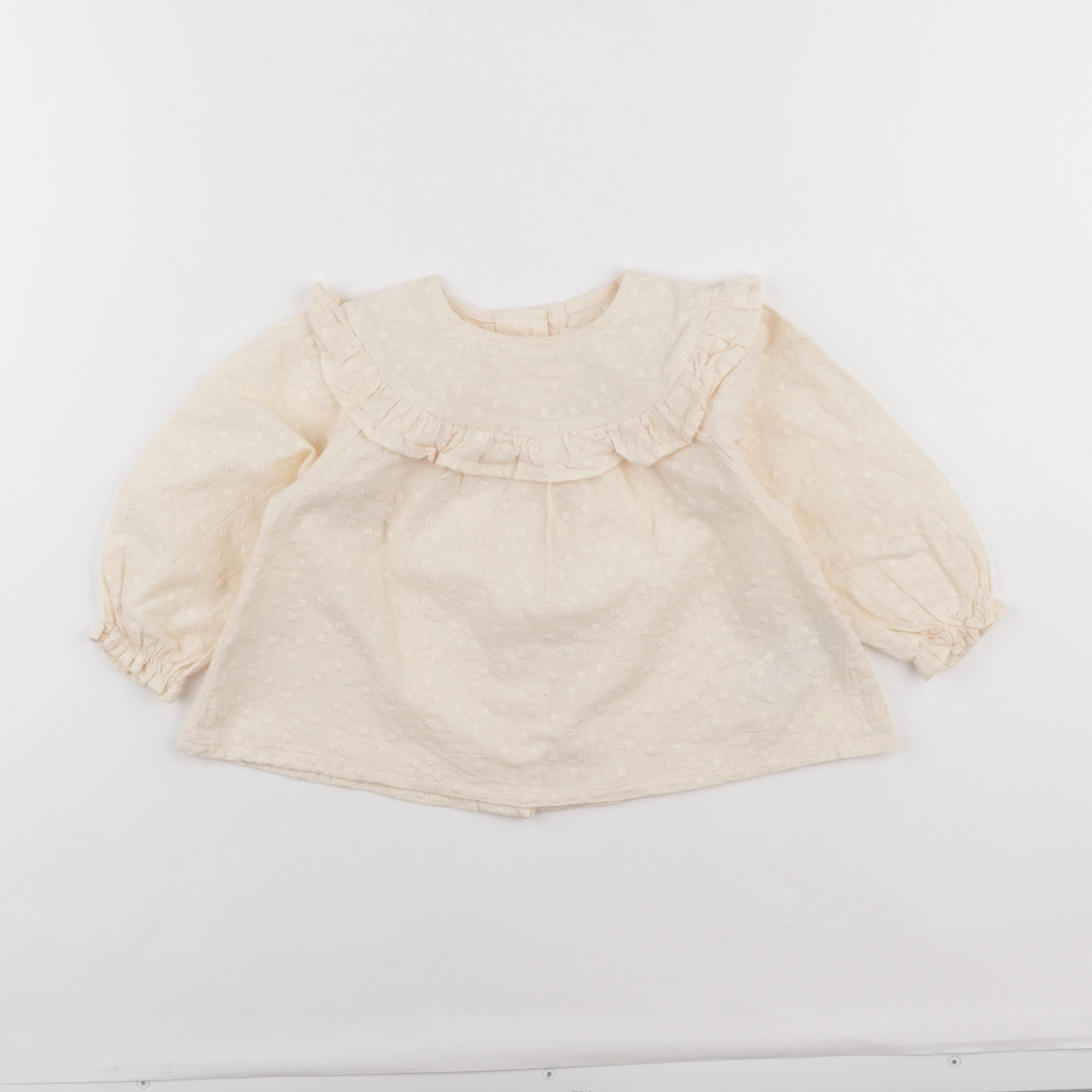 Vertbaudet - blouse beige - 18 mois