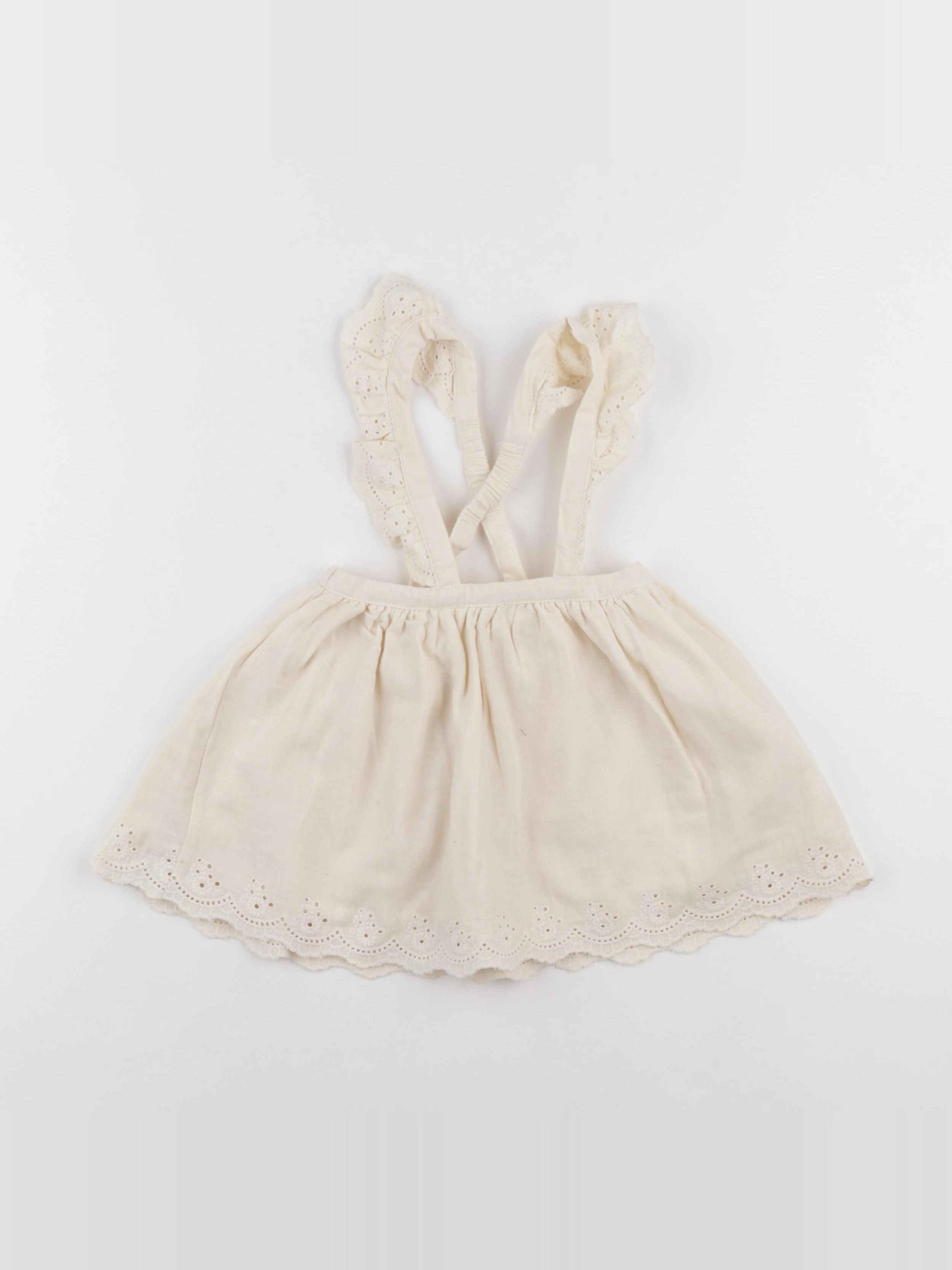 Vertbaudet - robe beige - 18 mois