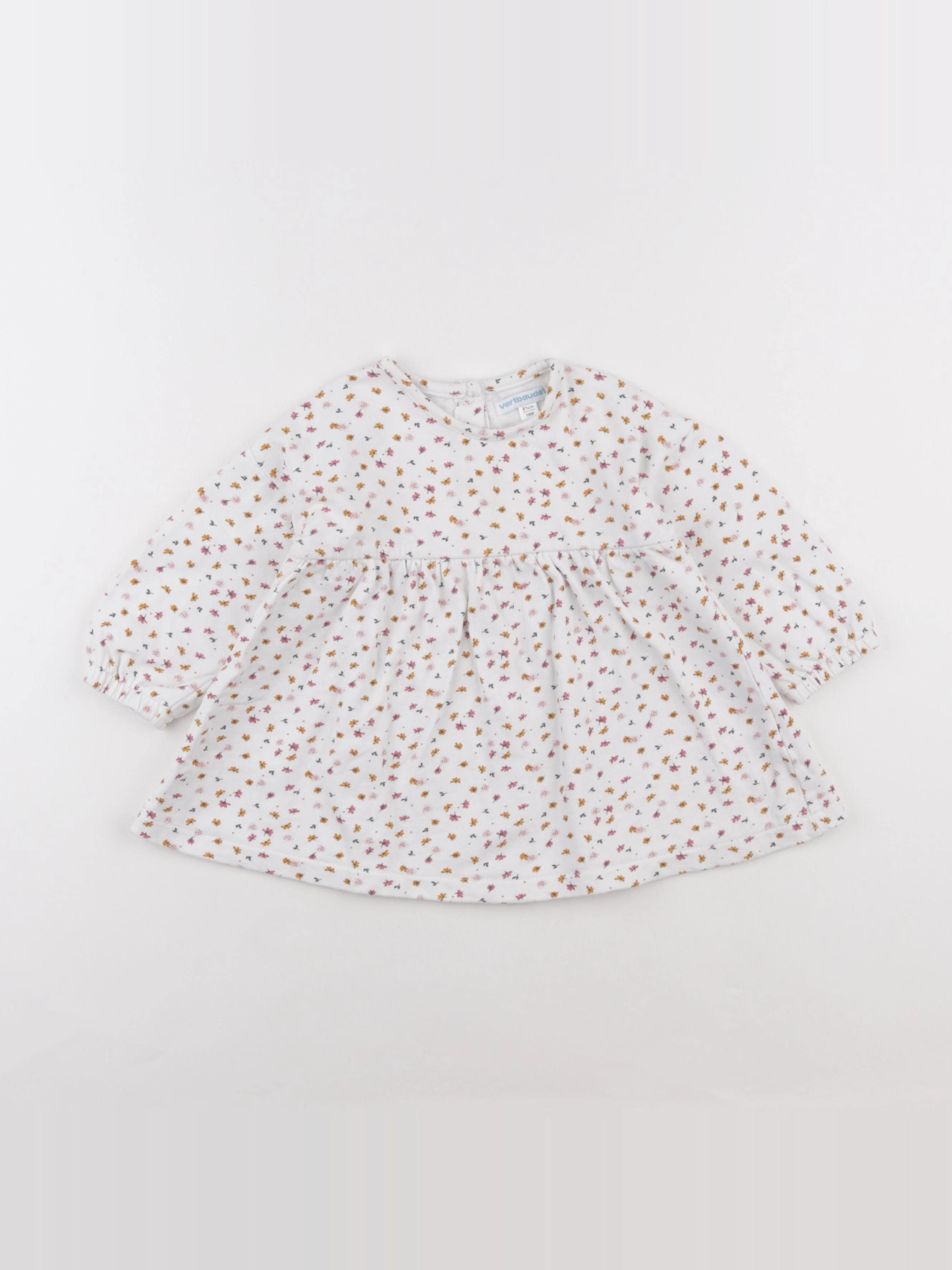 Vertbaudet - robe blanc - 18 mois