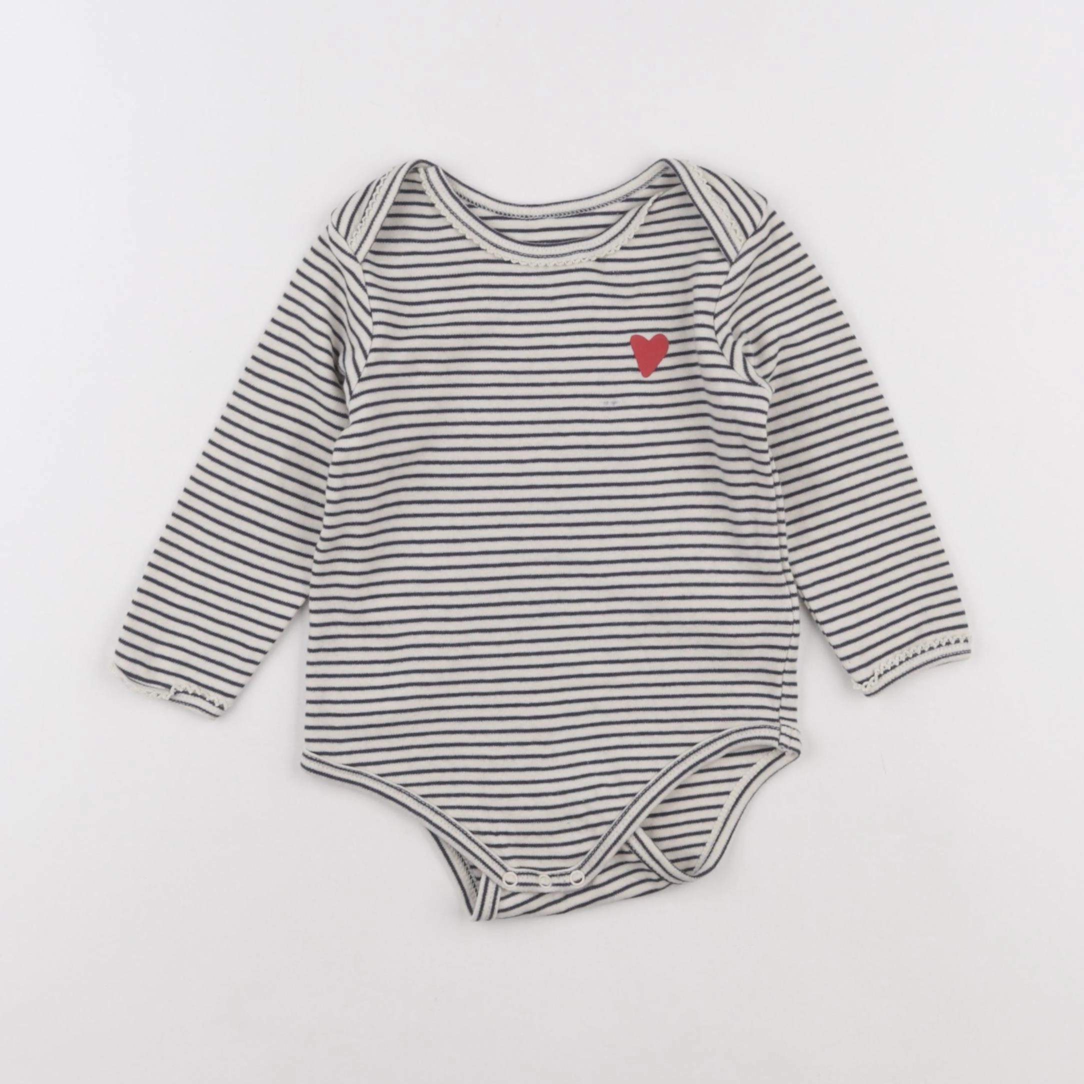 Vertbaudet - body beige, bleu - 18 mois