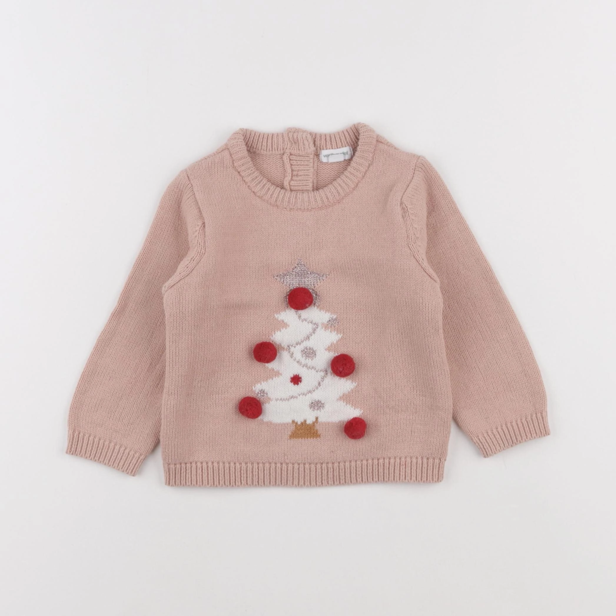 Vertbaudet - pull rose - 12 mois