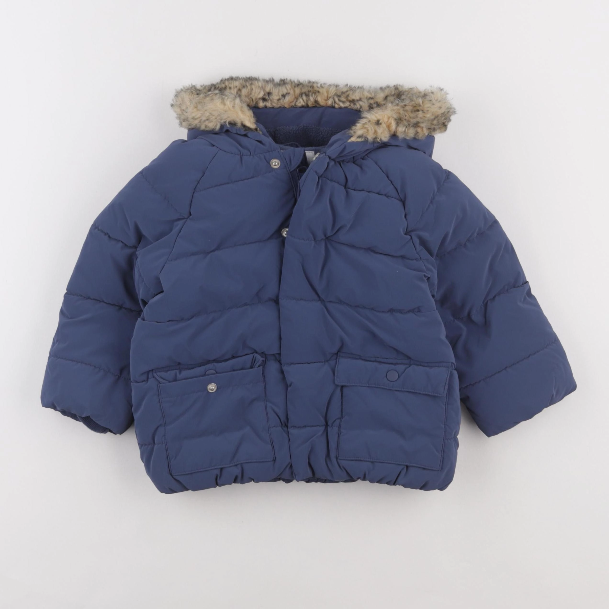 Vertbaudet - doudoune bleu - 36 mois