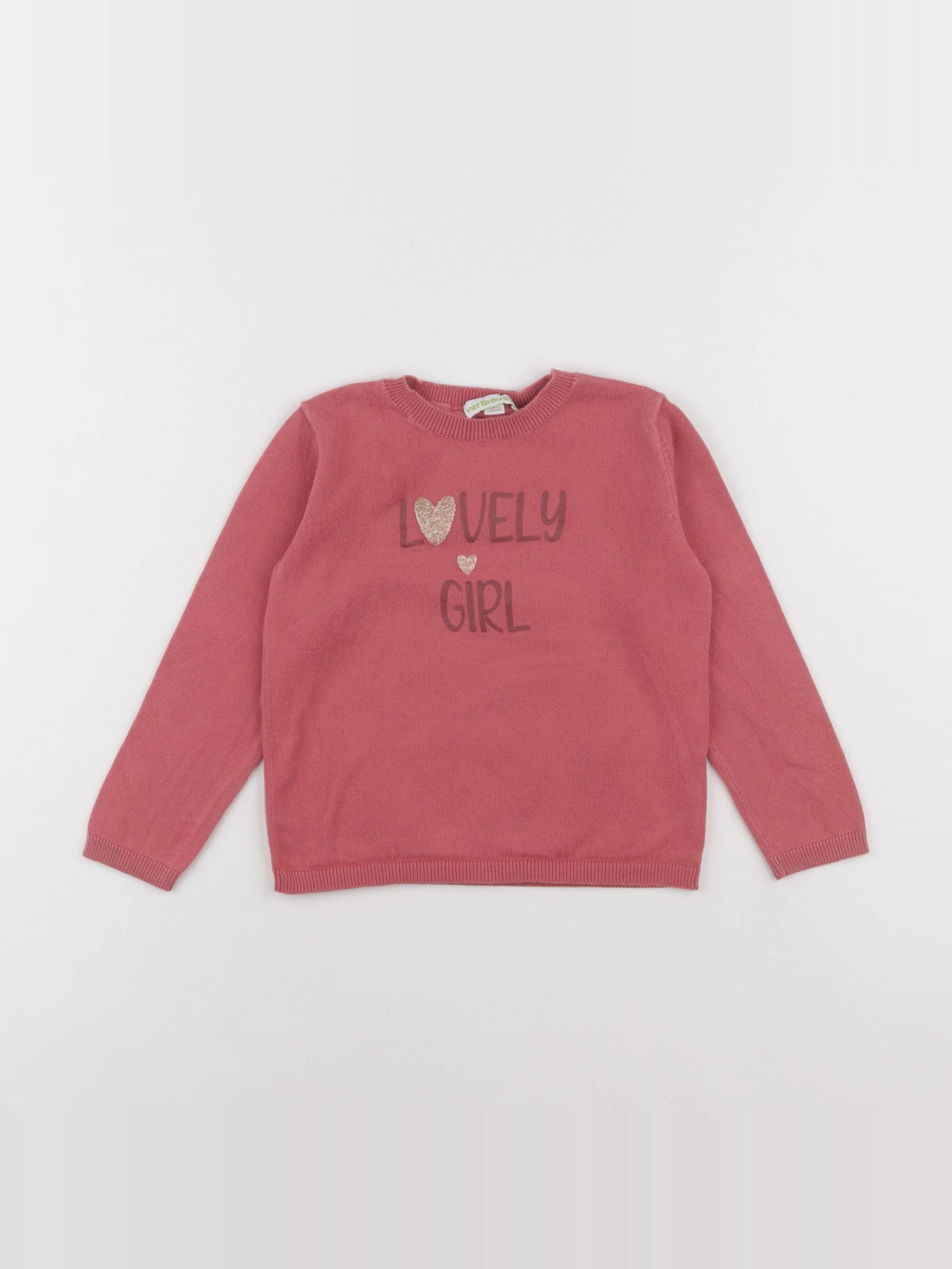 Vertbaudet - pull rose - 3 ans