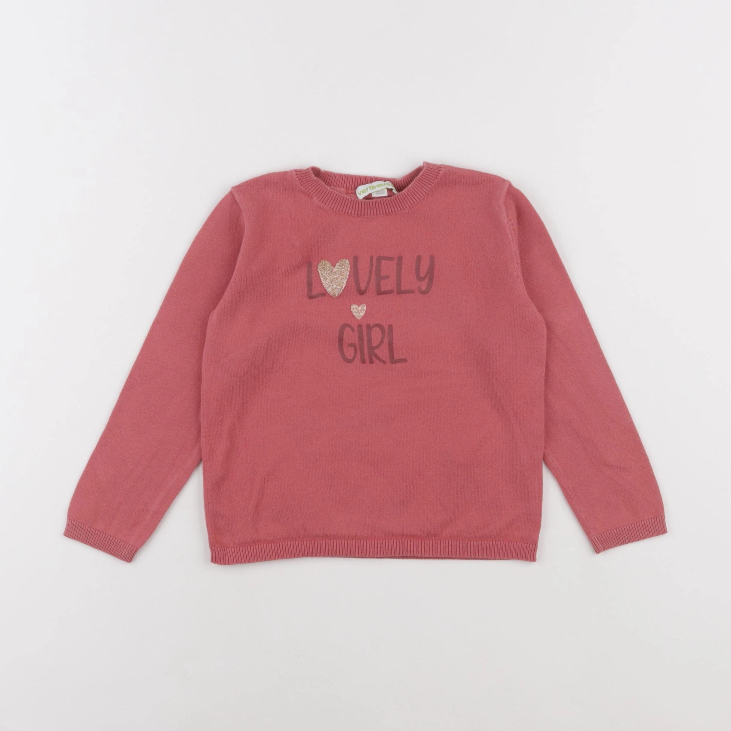 Vertbaudet - pull rose - 3 ans