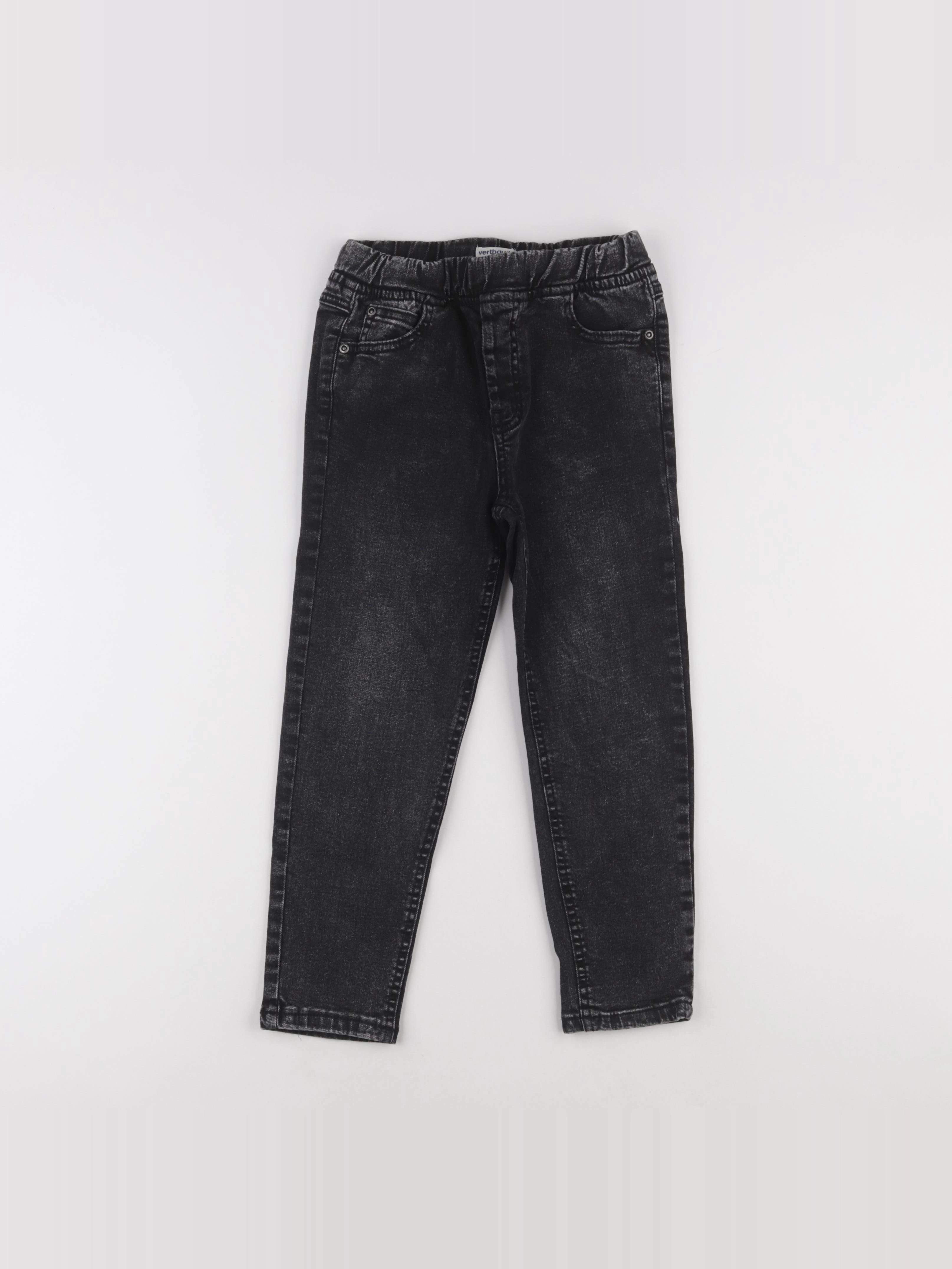 Vertbaudet - jean gris - 7 ans
