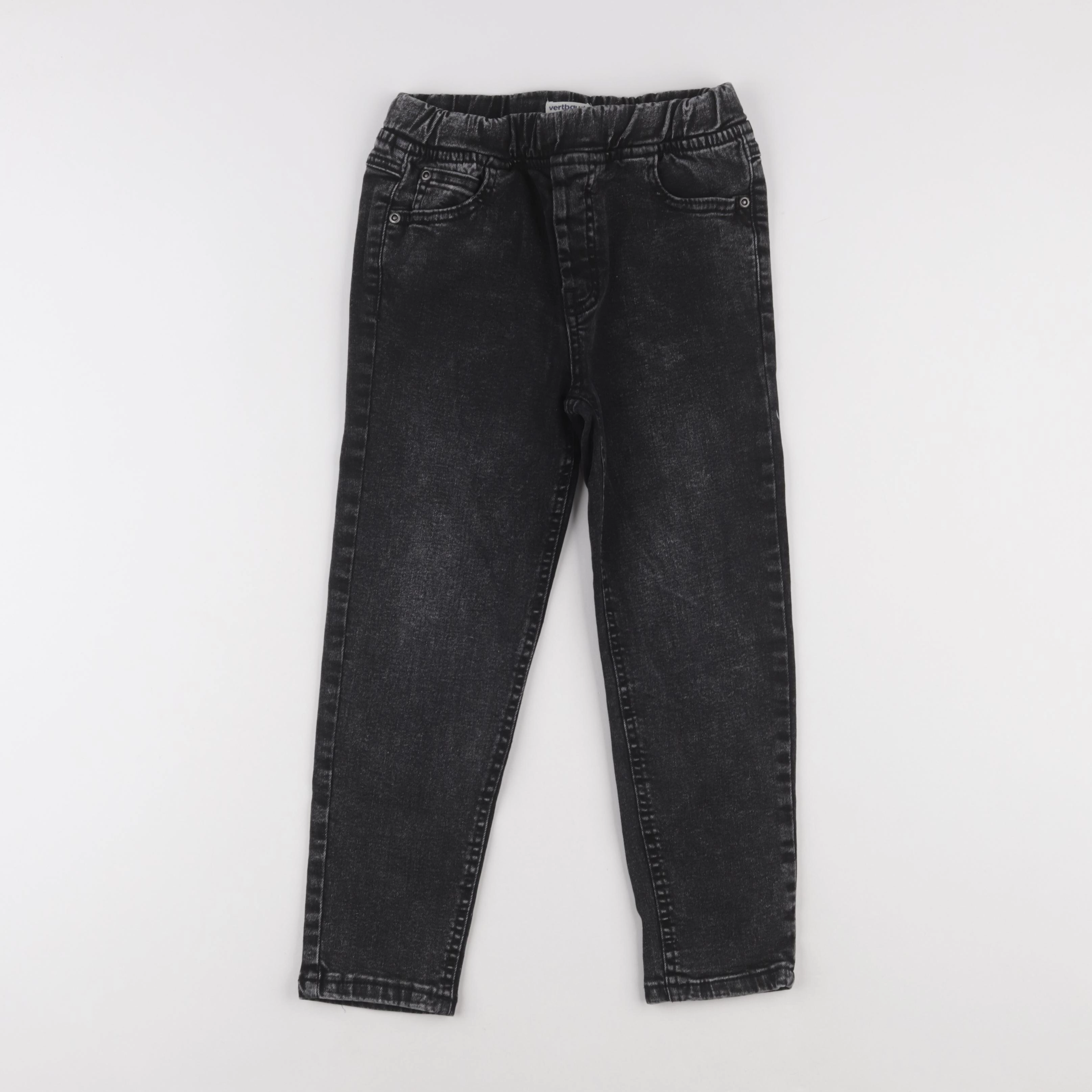 Vertbaudet - jean gris - 7 ans