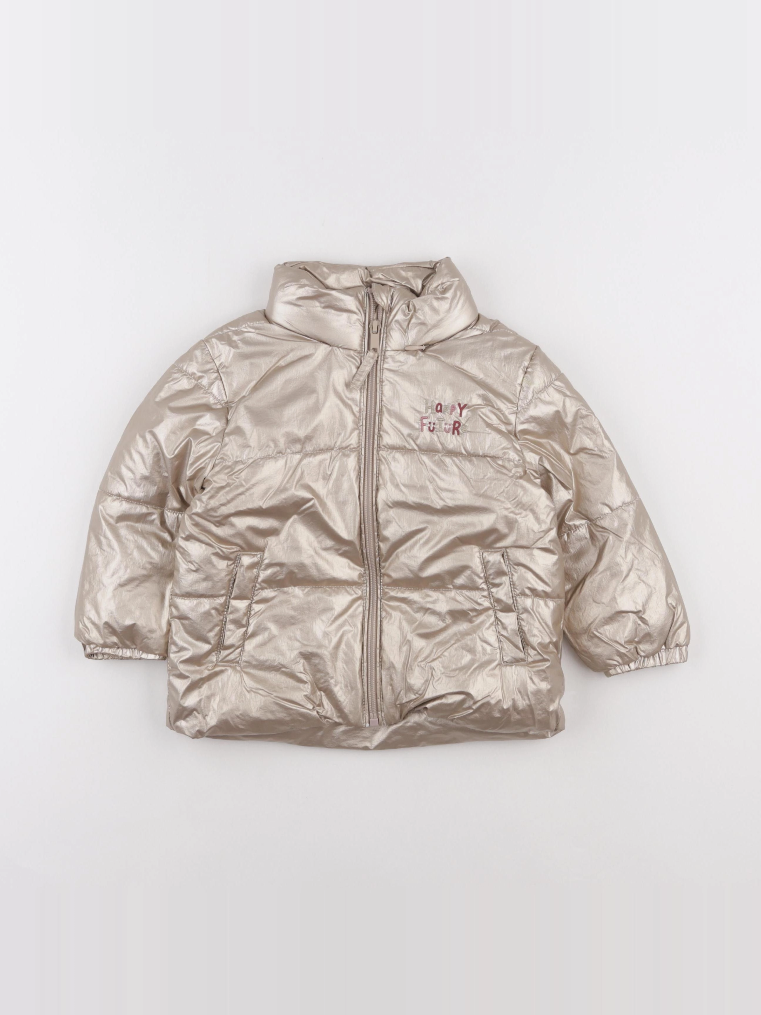 Vertbaudet - doudoune or - 3 ans