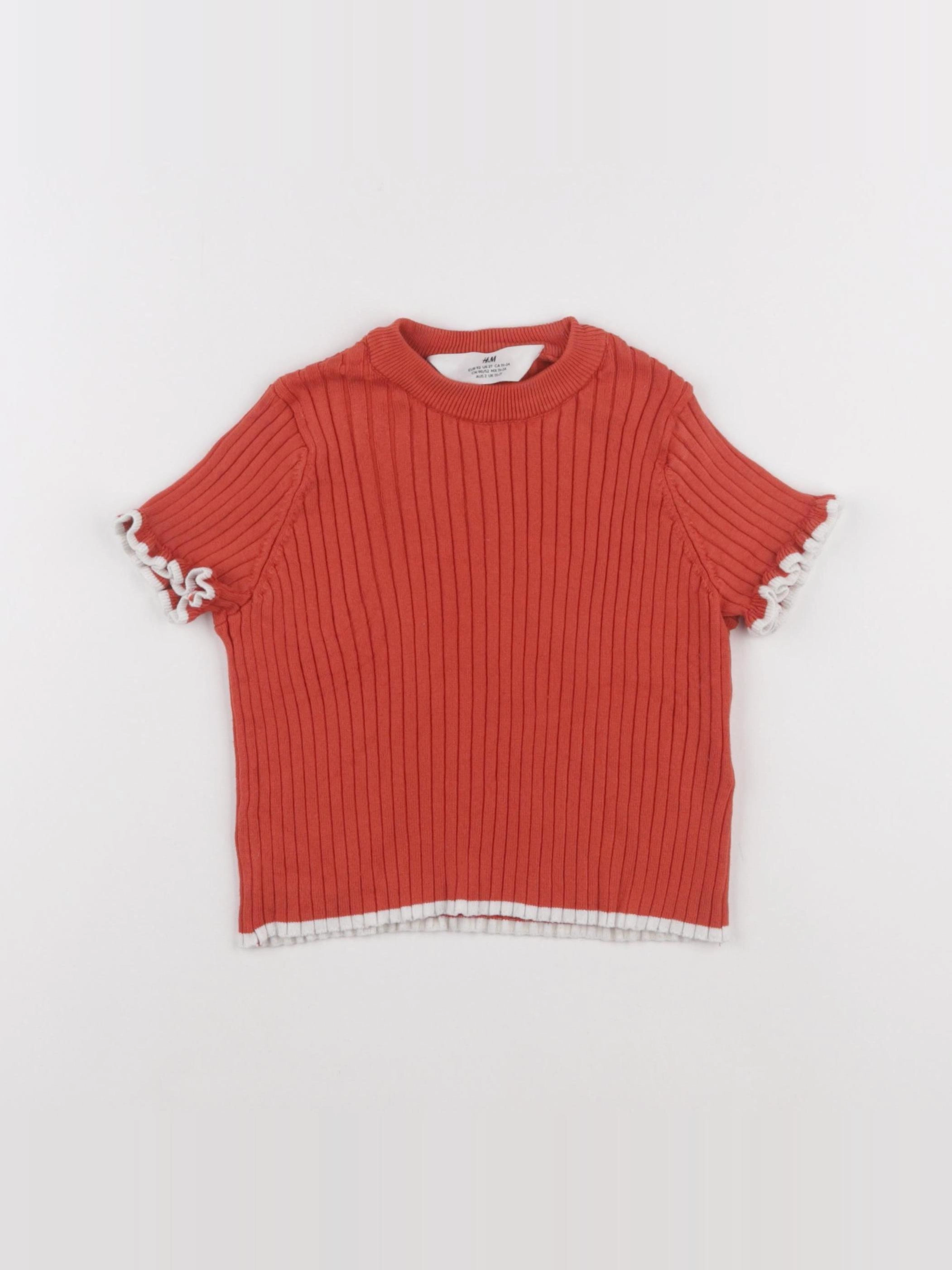 H&M - tee-shirt rouge - 18/24 mois