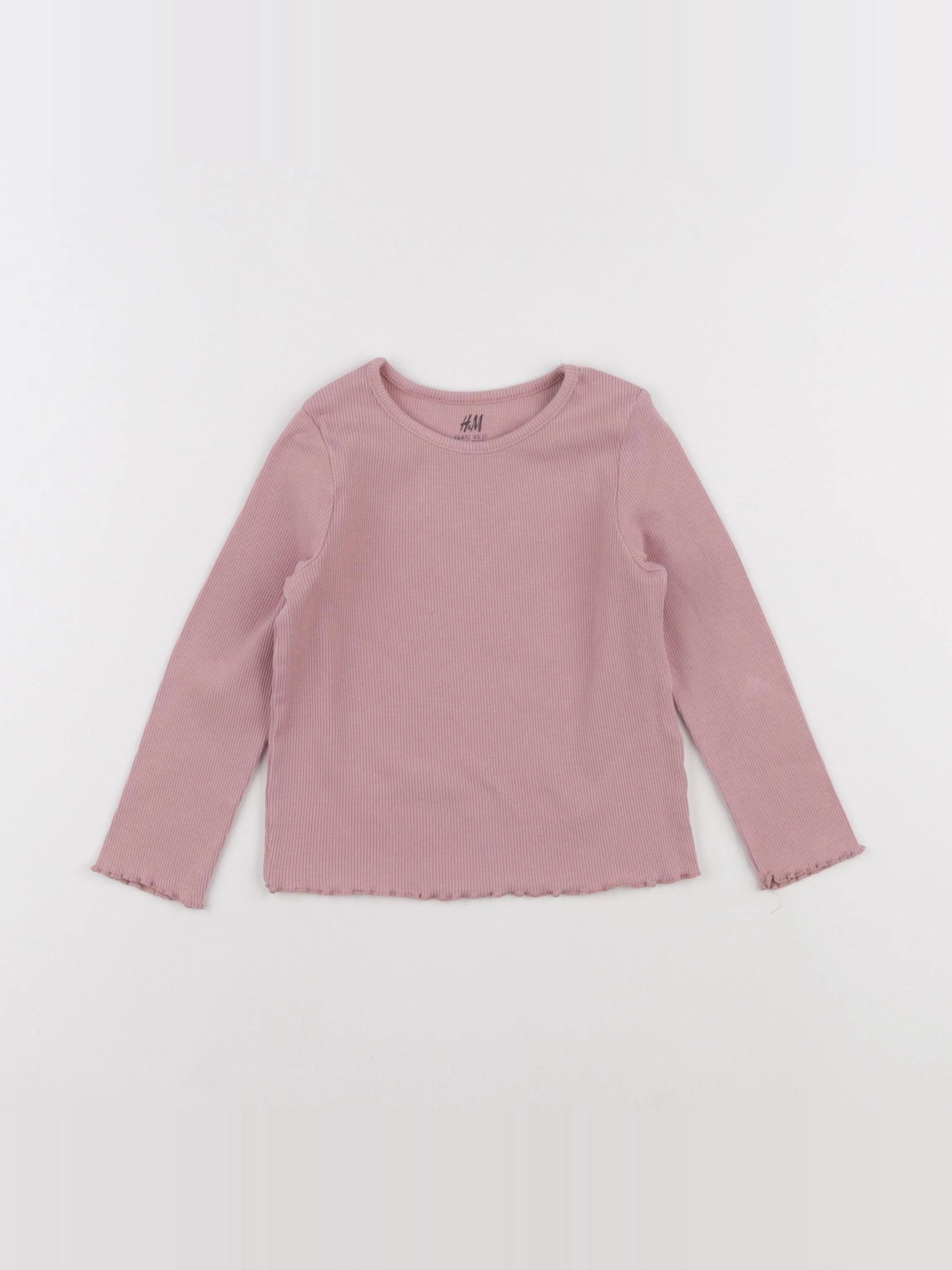 H&M - tee-shirt rose - 18/24 mois