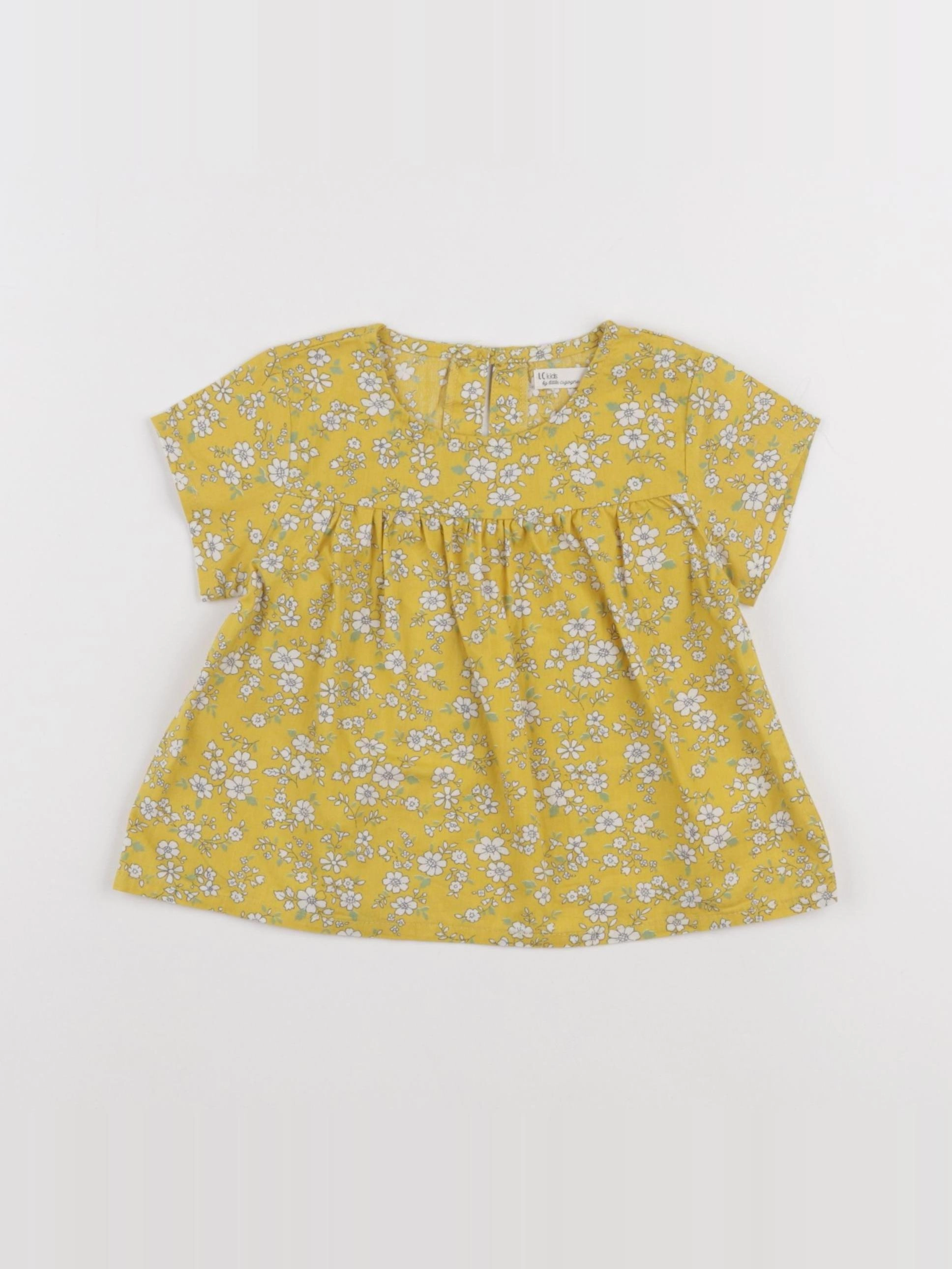 Little Cigogne - blouse jaune - 18 mois