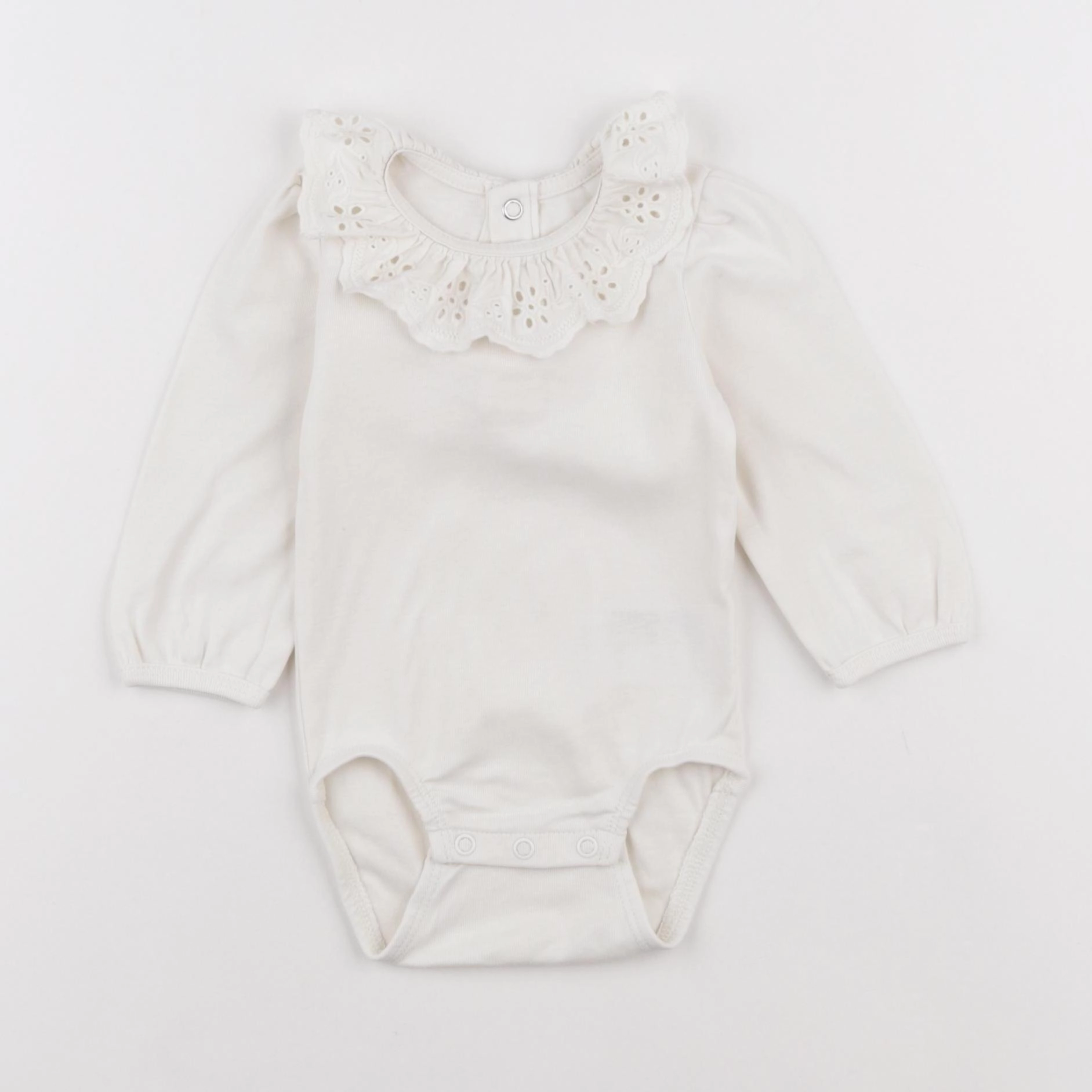 H&M - body à col blanc - 3/6 mois