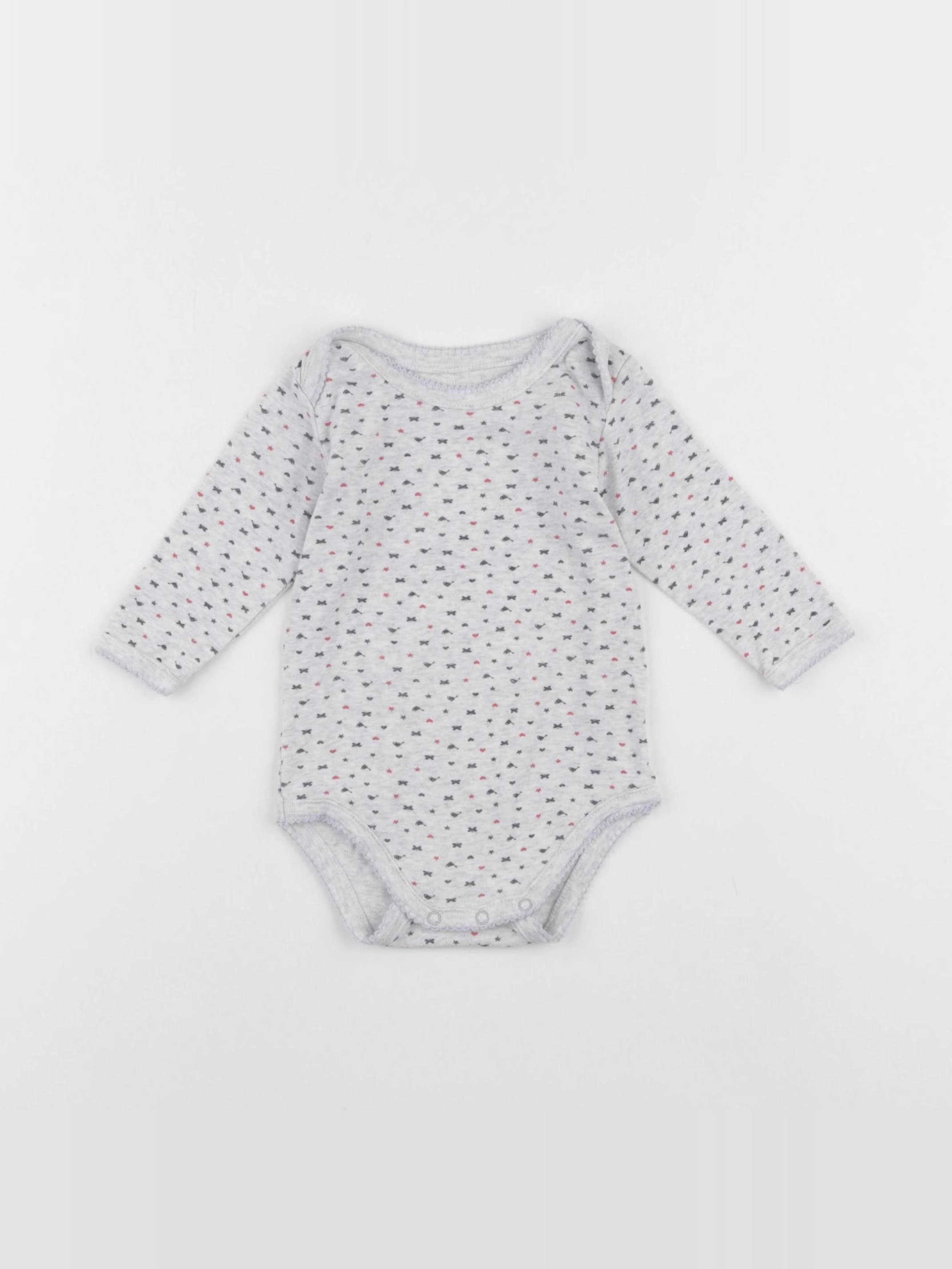 Boutchou - body gris - 9 mois
