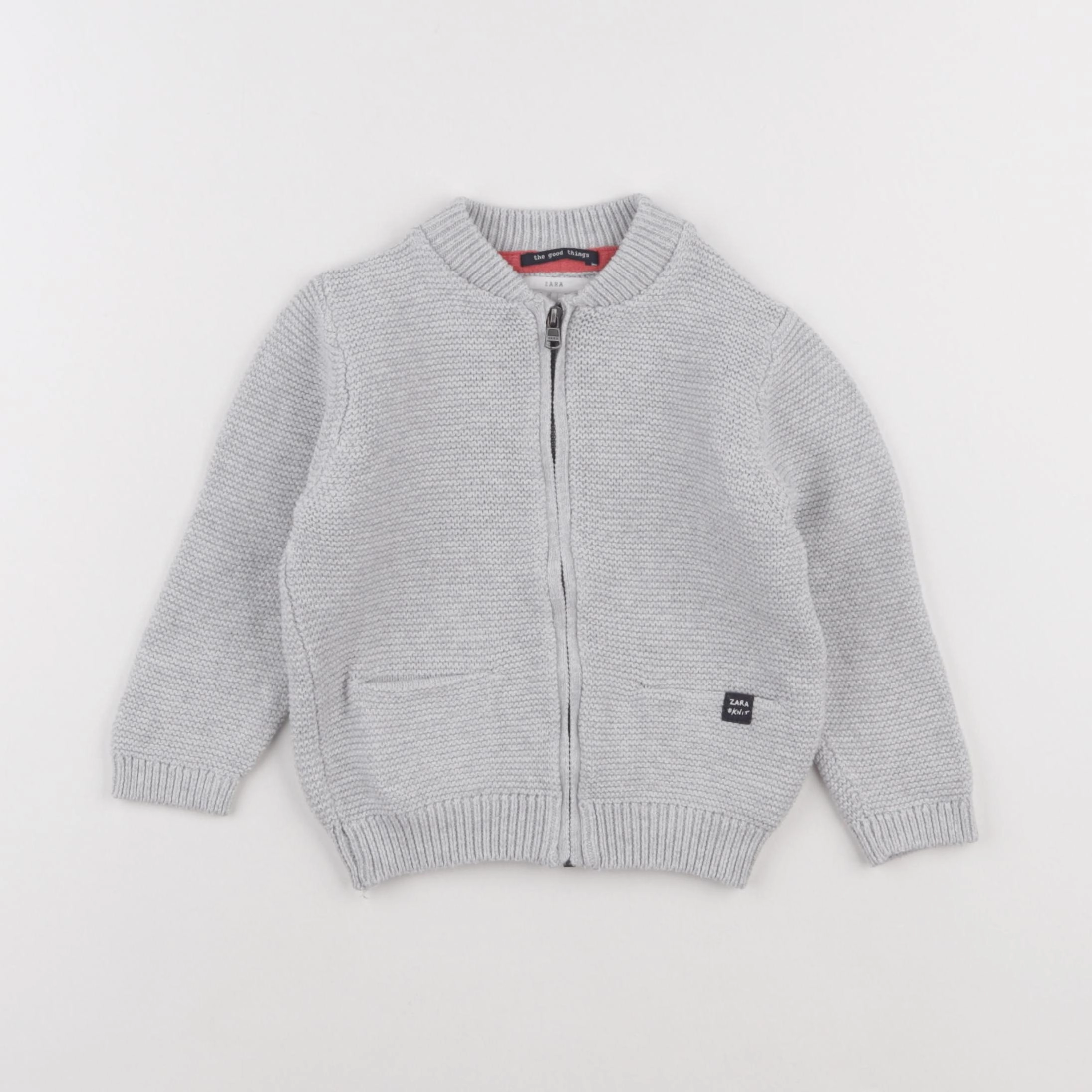Zara - gilet gris - 18/24 mois