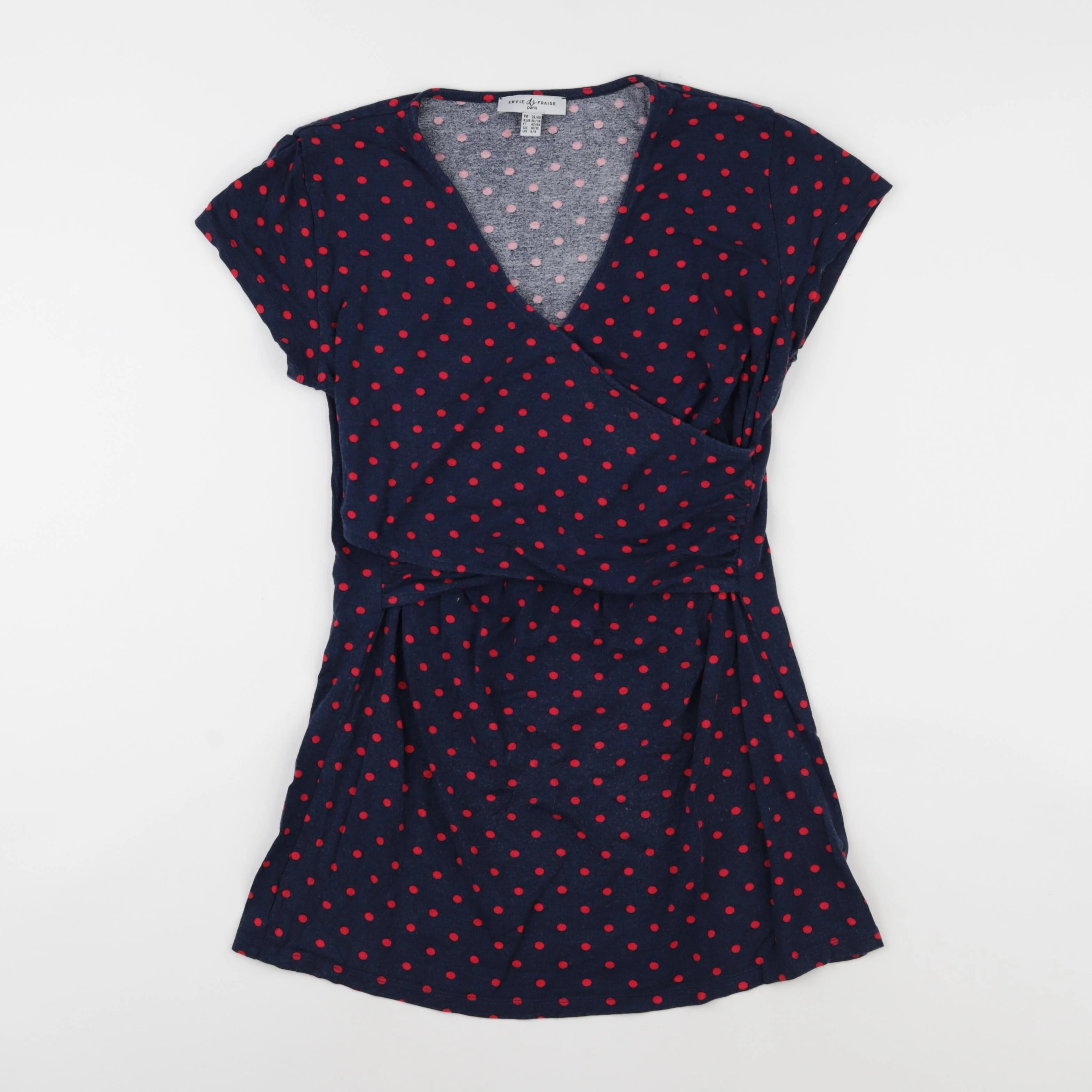 Envie de fraise - robe allaitement bleu, rouge - 38 à 40