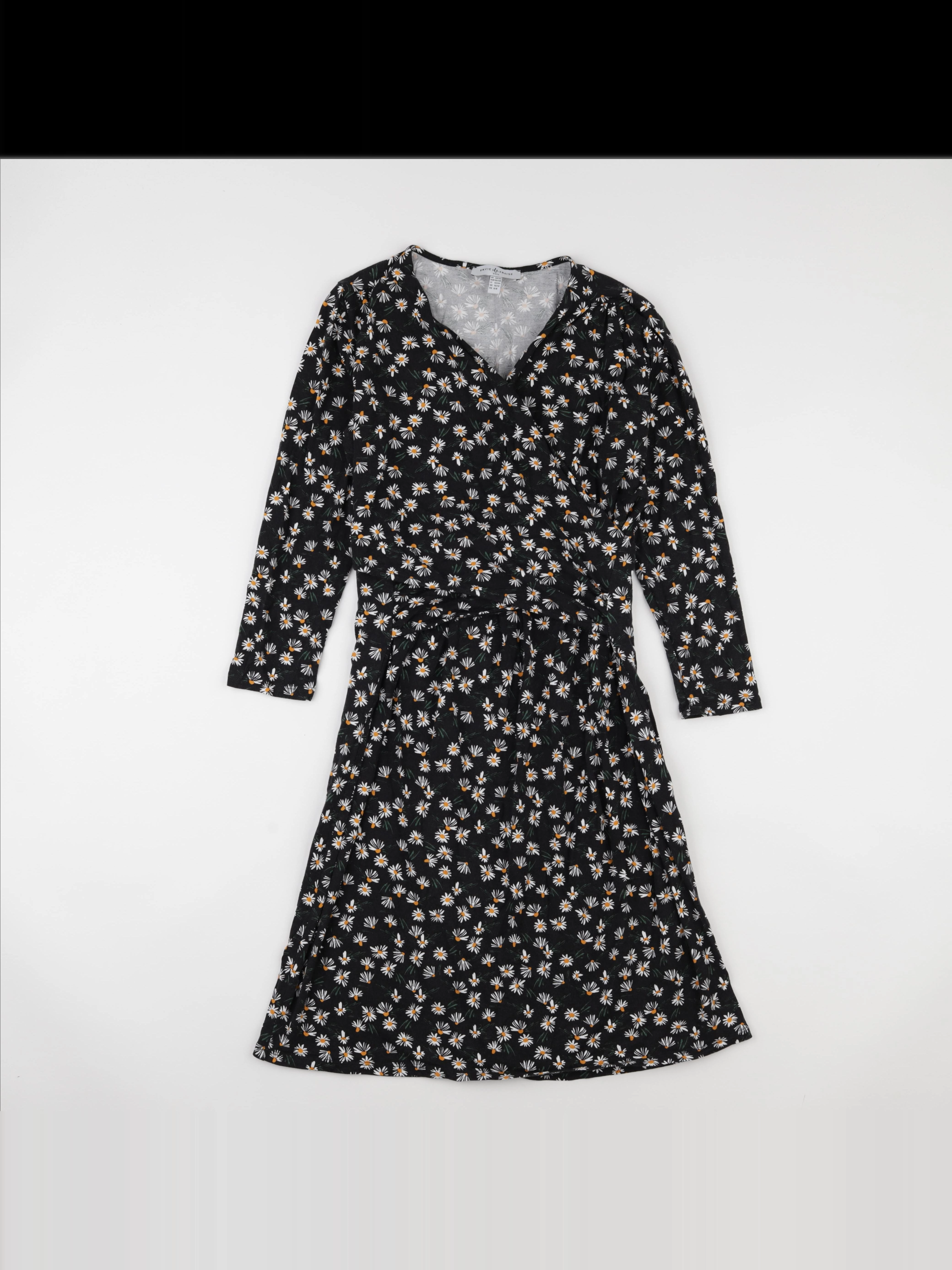 Envie de fraise - robe grossesse noir, blanc - 38 à 40