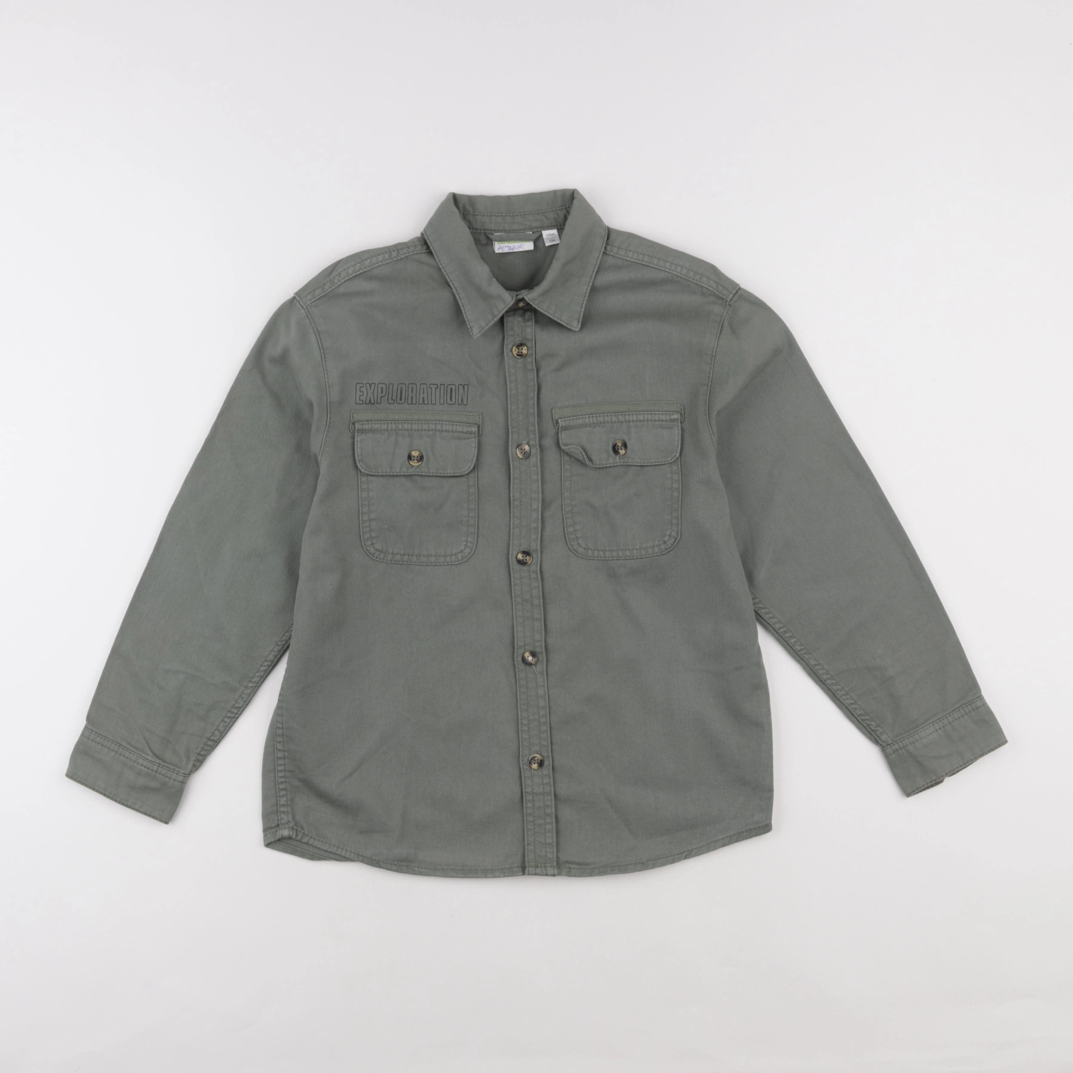 Vertbaudet - chemise vert - 10 ans