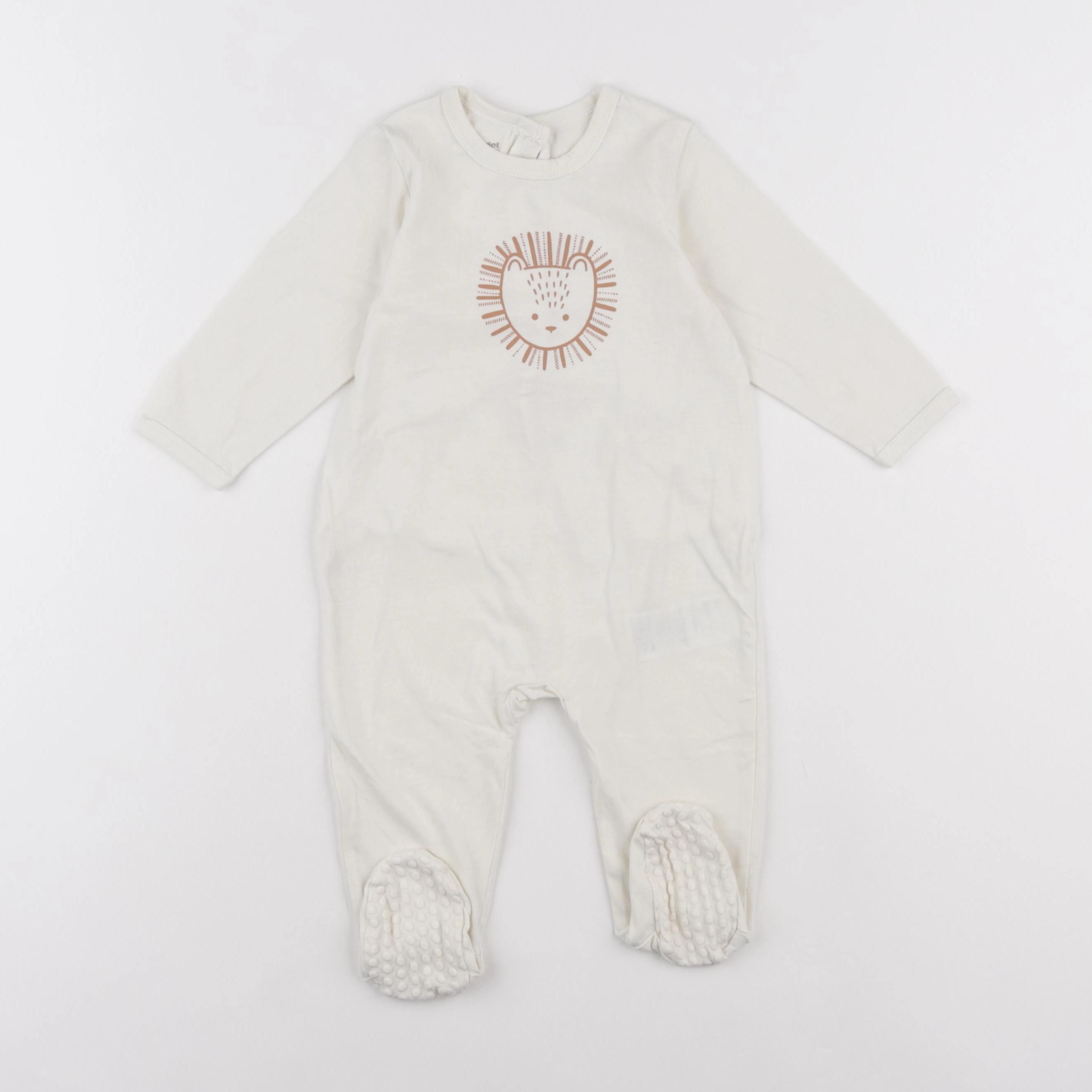 Vertbaudet - pyjama coton blanc - 9 mois