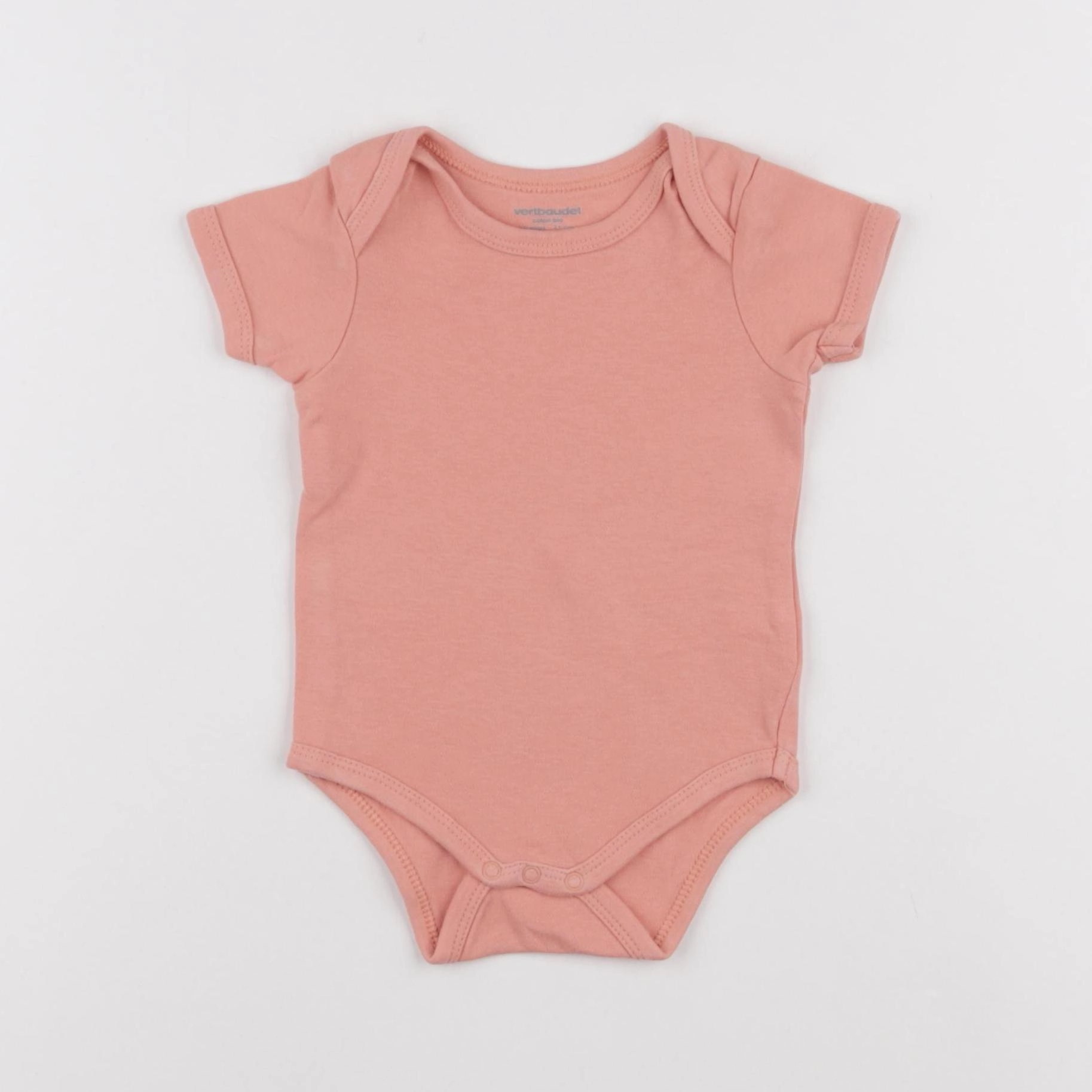 Vertbaudet - body rose - 9 mois