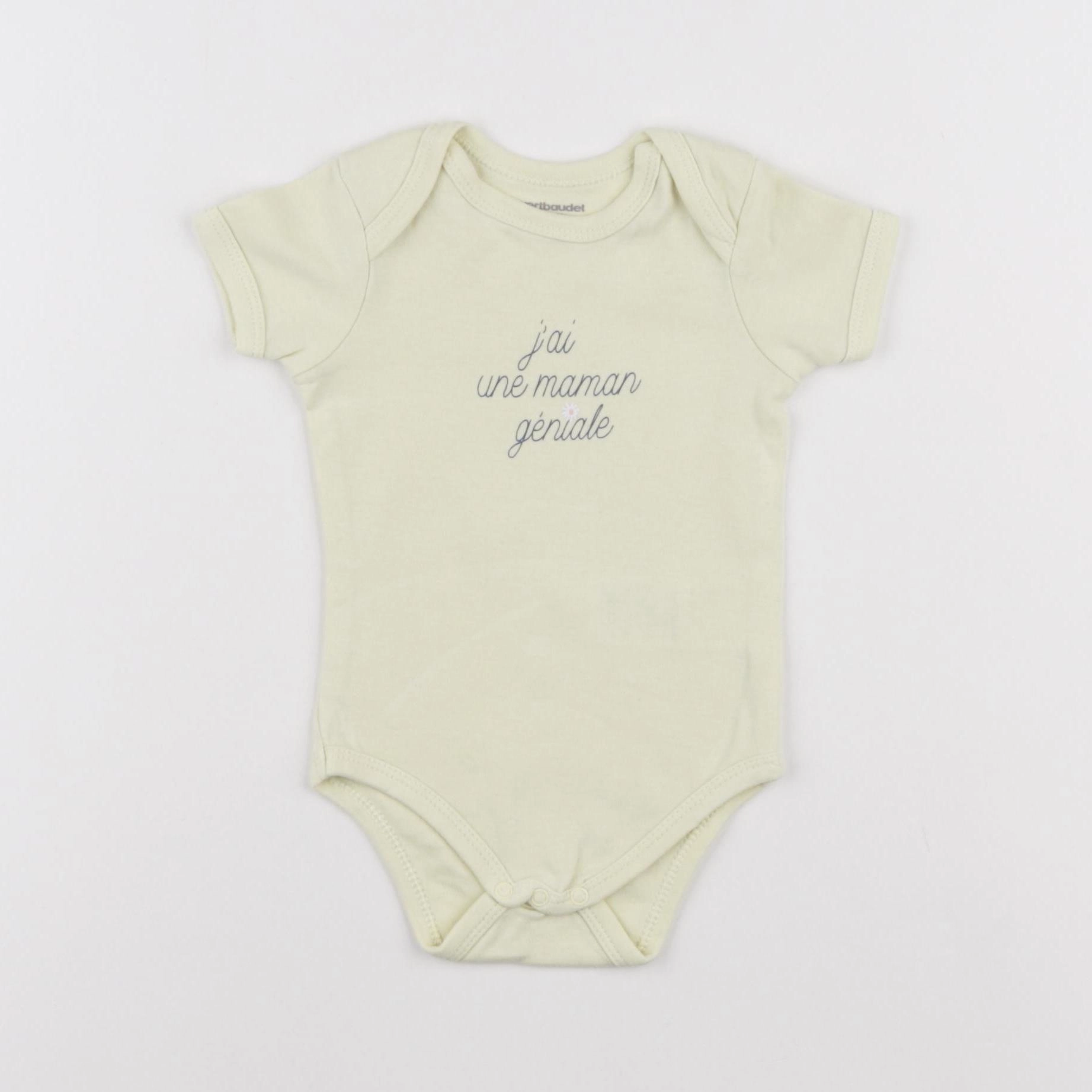 Vertbaudet - body jaune - 9 mois