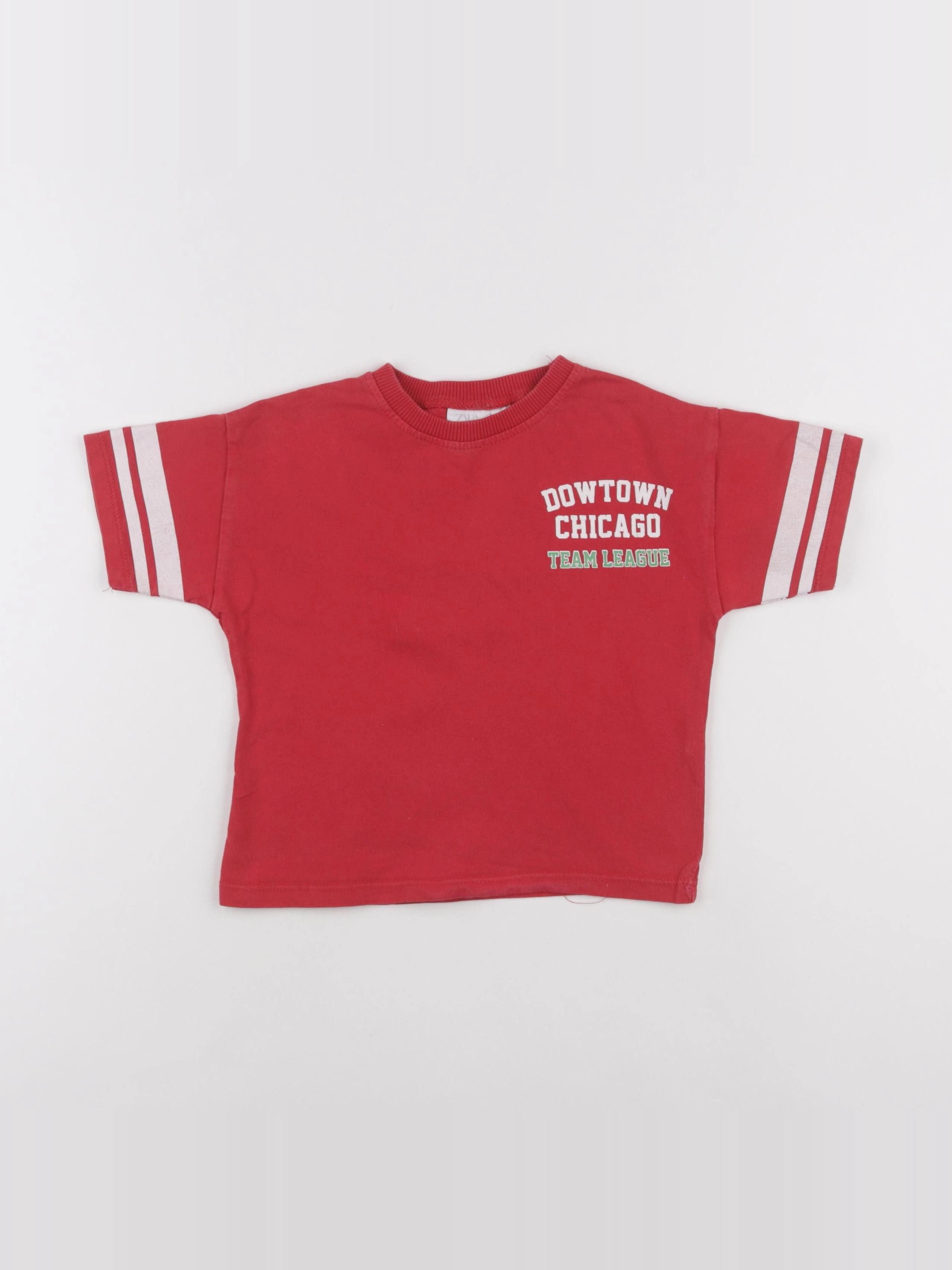 Zara - tee-shirt rouge - 2/3 ans