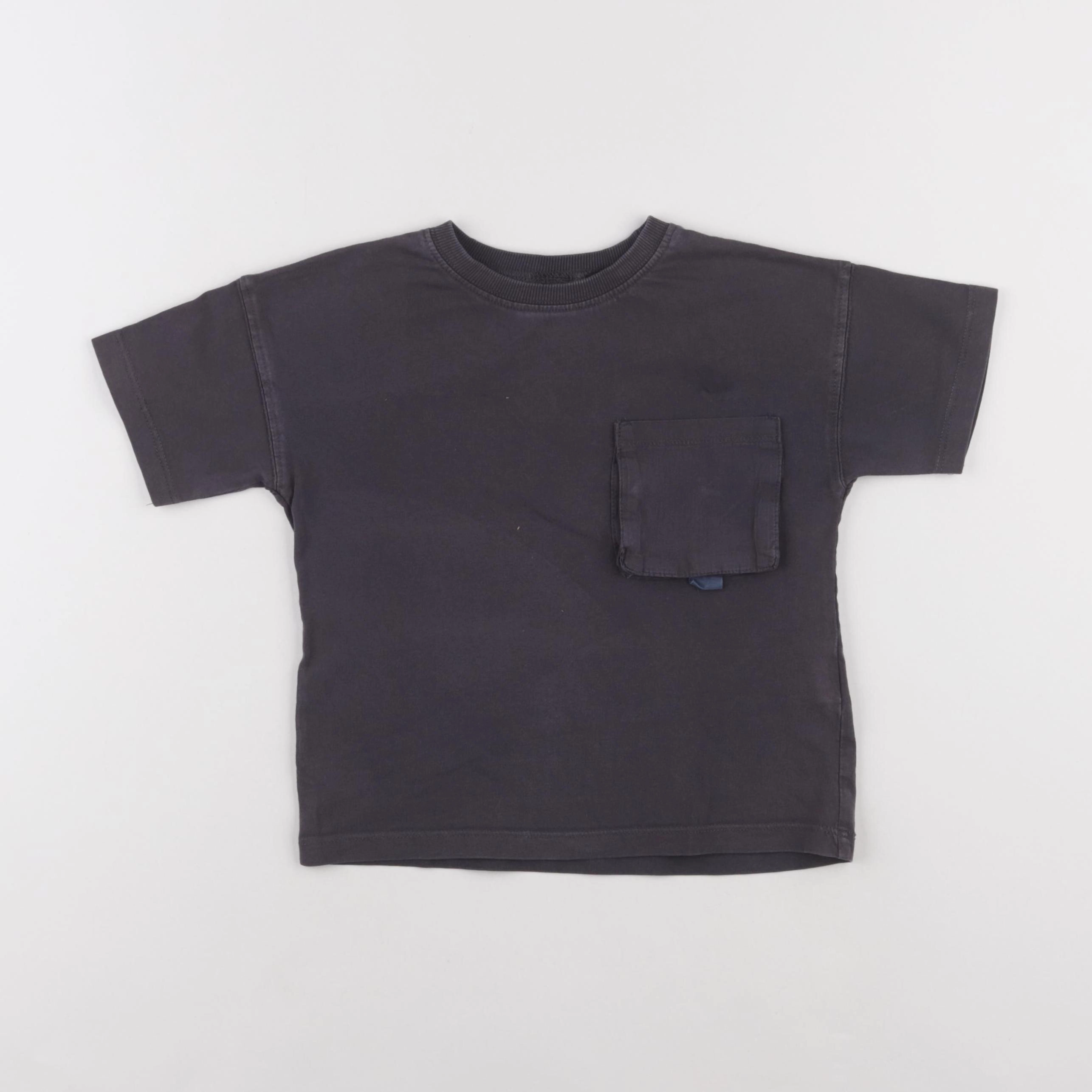 Zara - tee-shirt gris - 2/3 ans