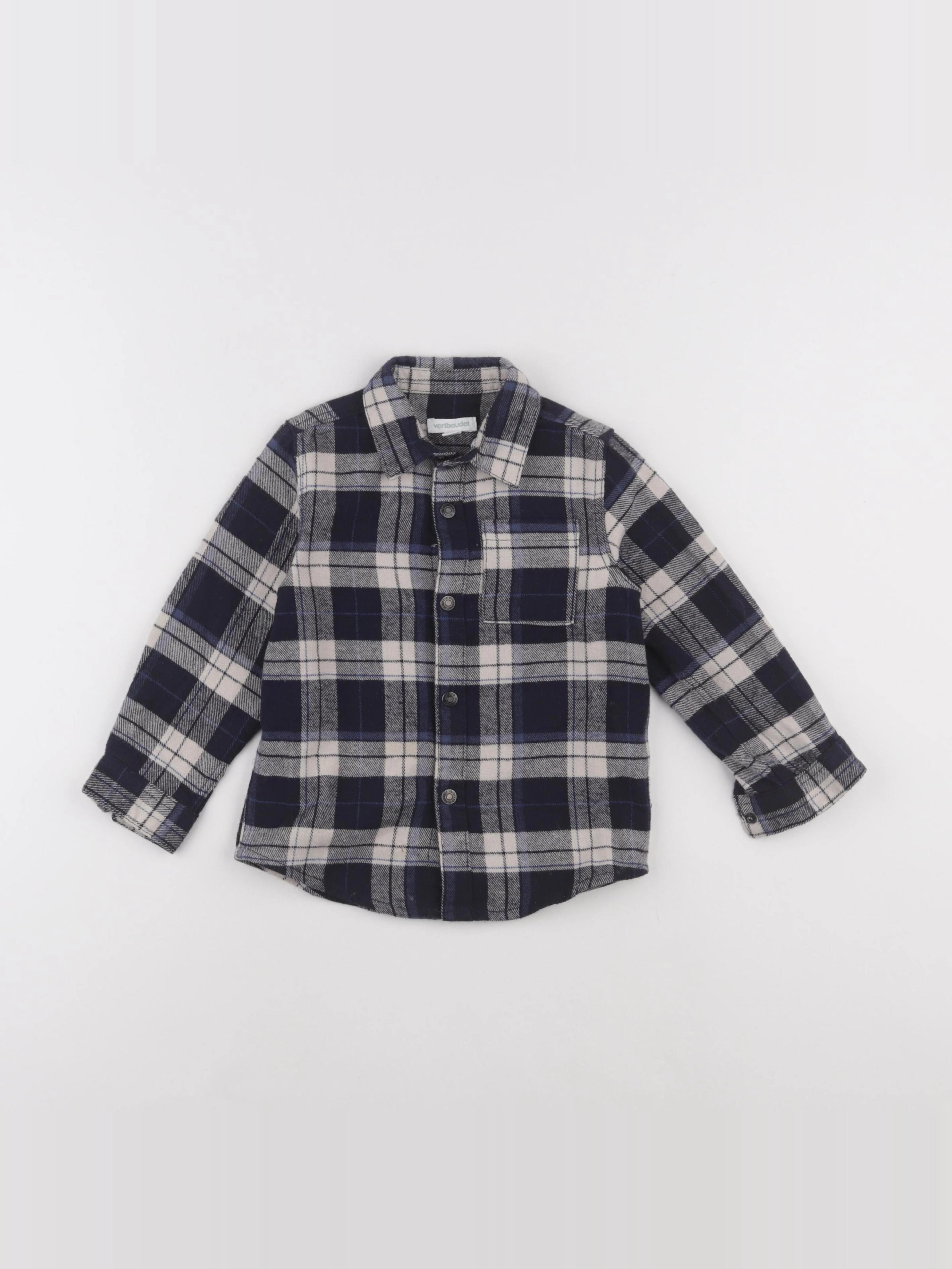 Vertbaudet - chemise bleu - 3 ans