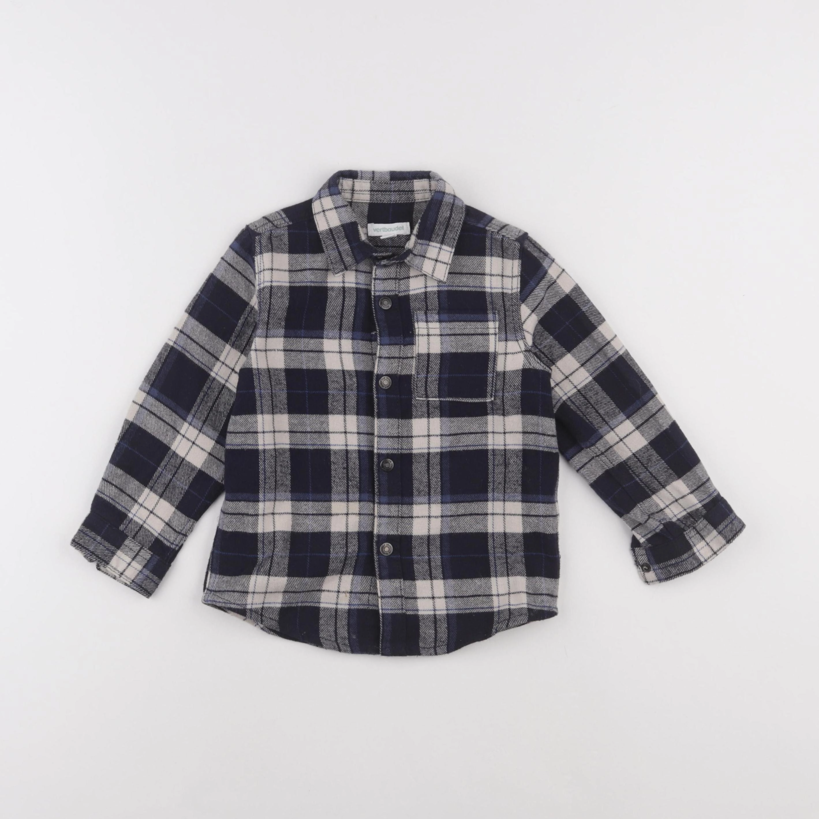 Vertbaudet - chemise bleu - 3 ans