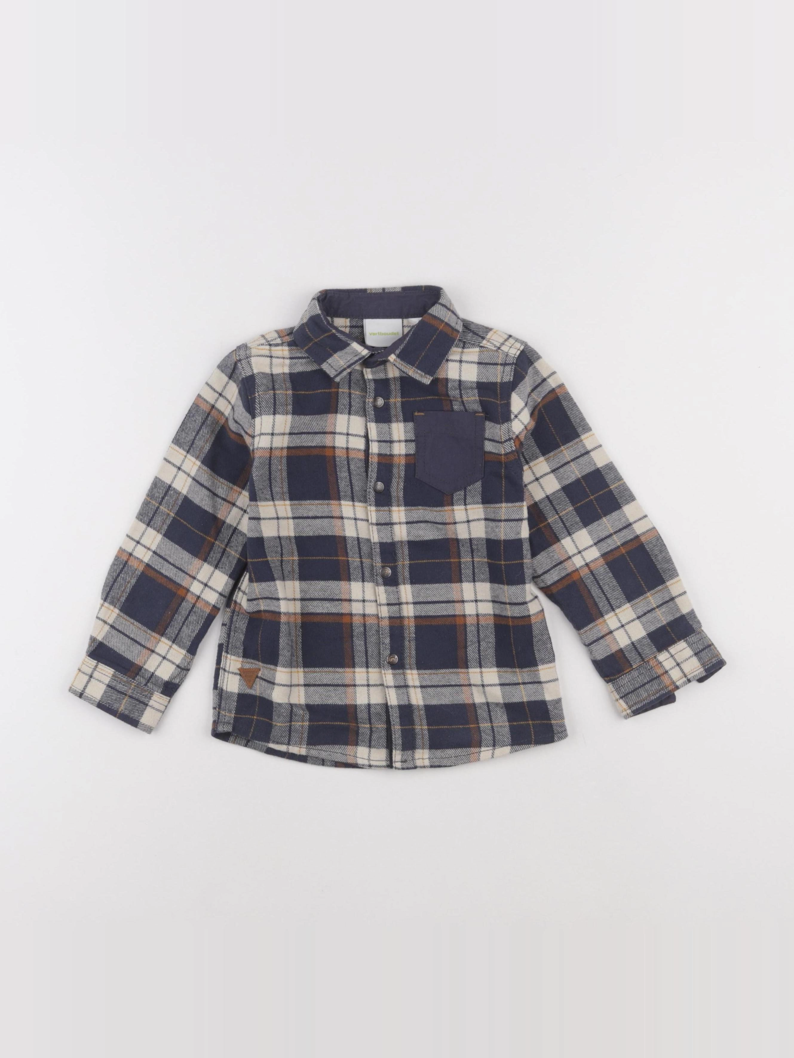 Vertbaudet - chemise bleu - 3 ans