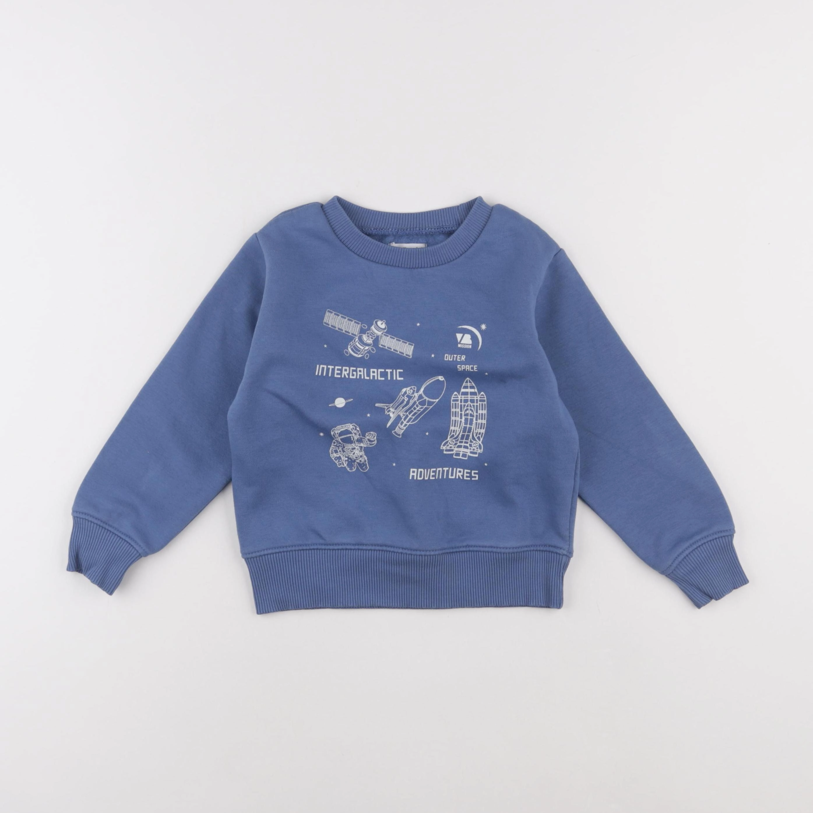 Vertbaudet - sweat bleu - 4 ans