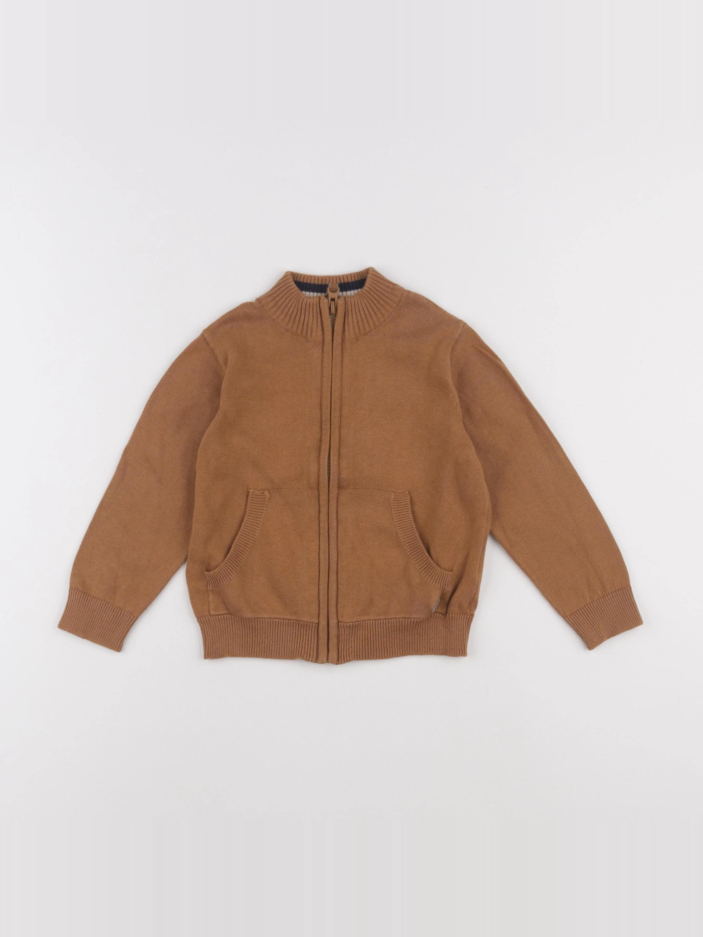 Vertbaudet - gilet marron - 4 ans