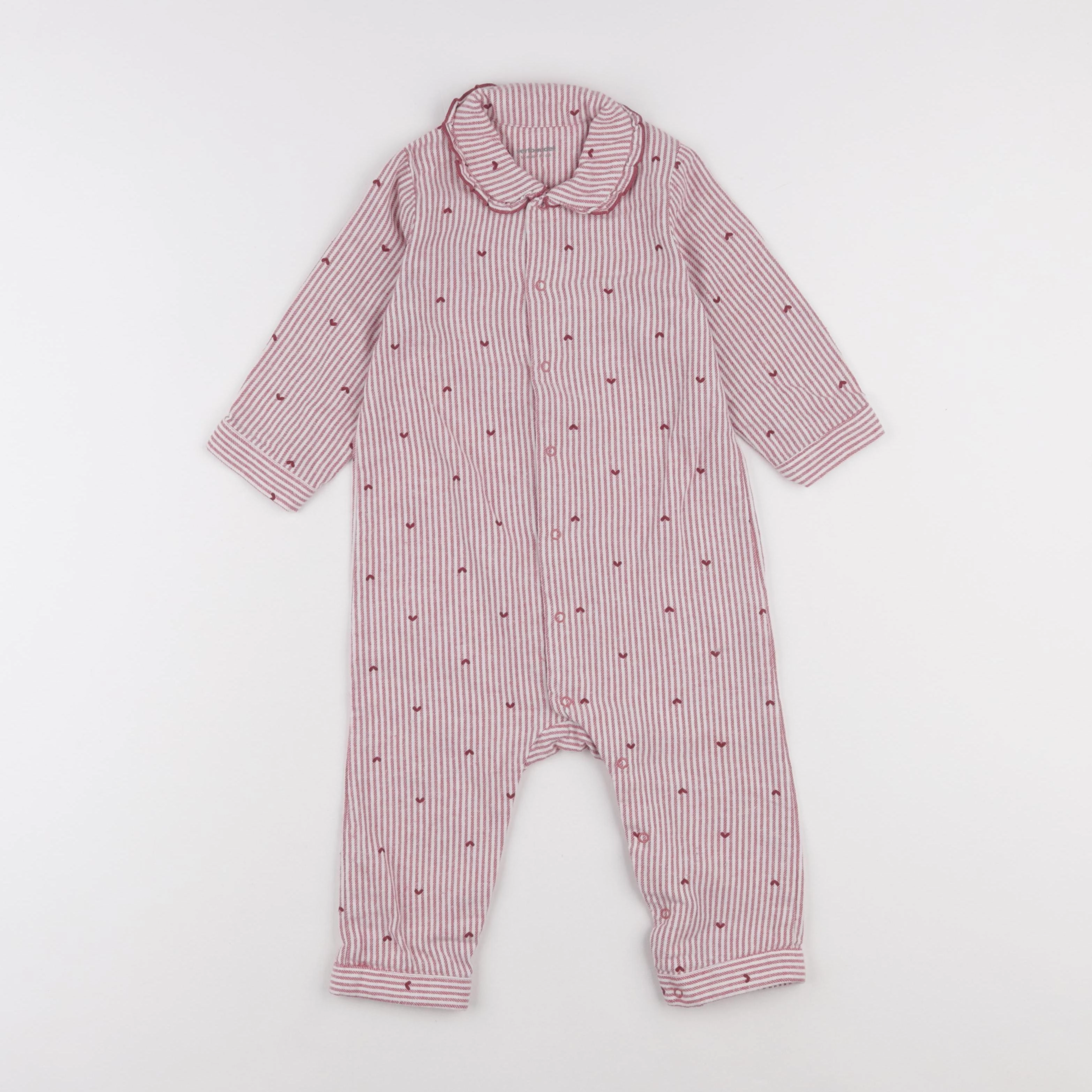 Vertbaudet - pyjama coton rose - 18 mois