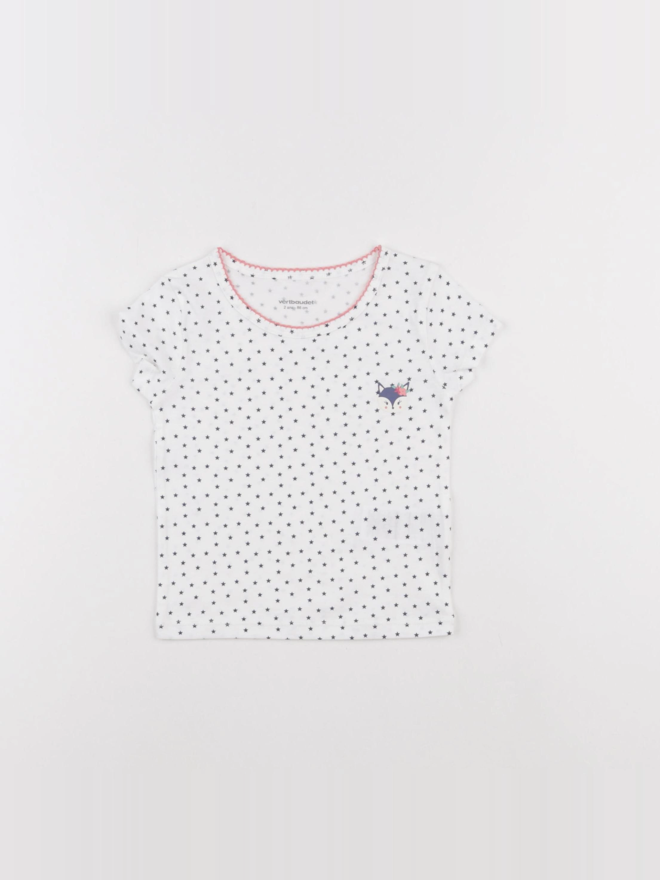 Vertbaudet - maillot de corps blanc - 2 ans