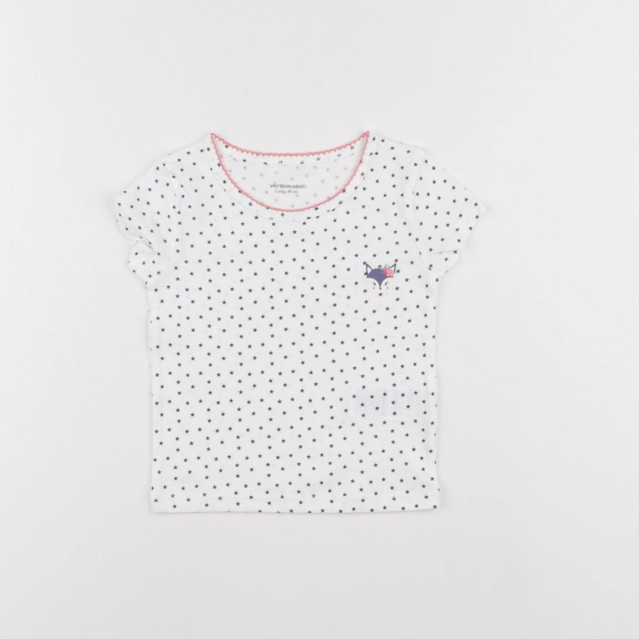 Vertbaudet - maillot de corps blanc - 2 ans