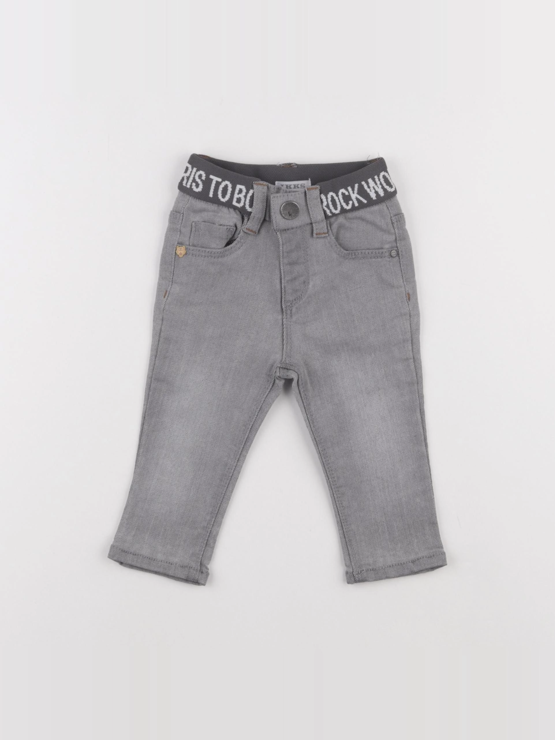 IKKS - jean gris - 6 mois