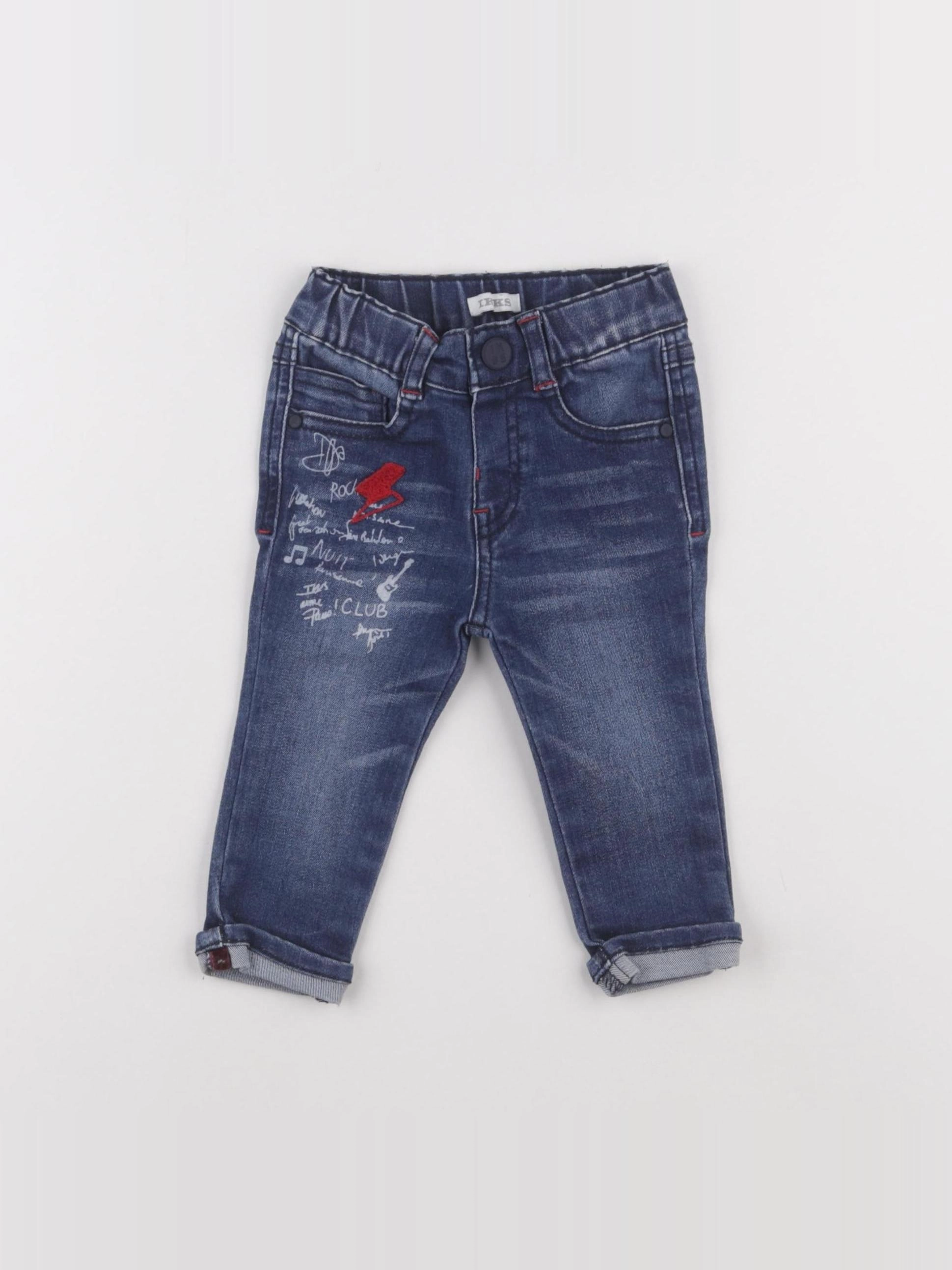 IKKS - jean bleu - 6 mois