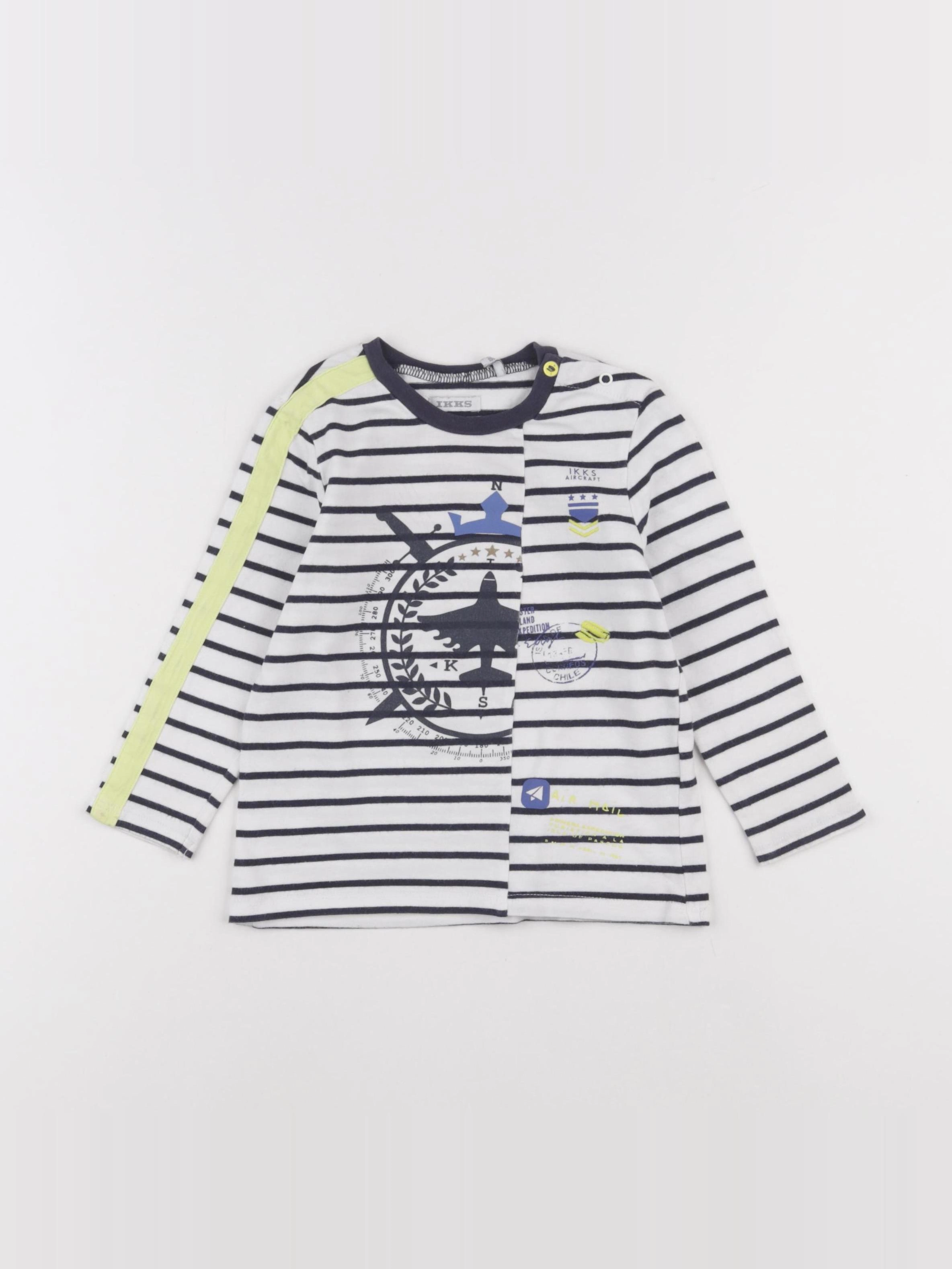 IKKS - tee-shirt blanc - 2 ans