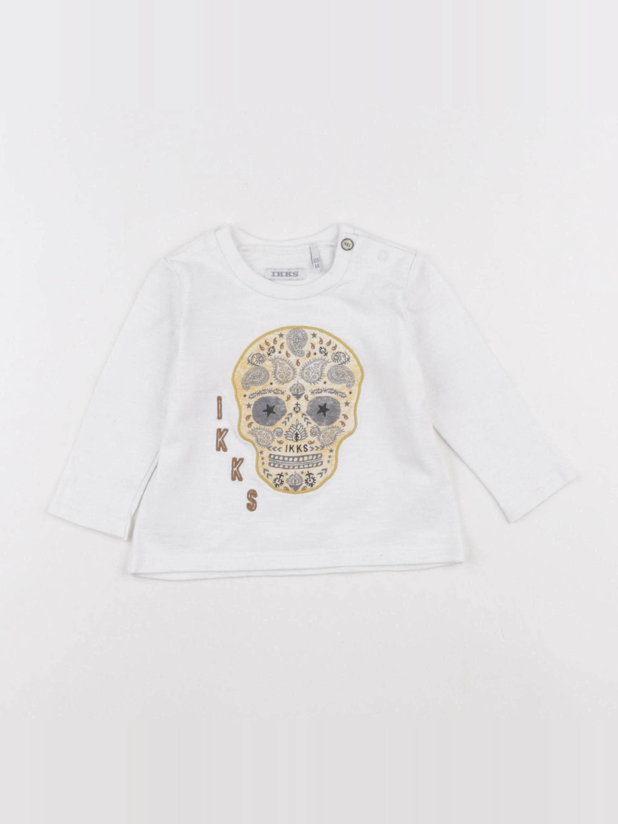IKKS - tee-shirt blanc - 6 mois