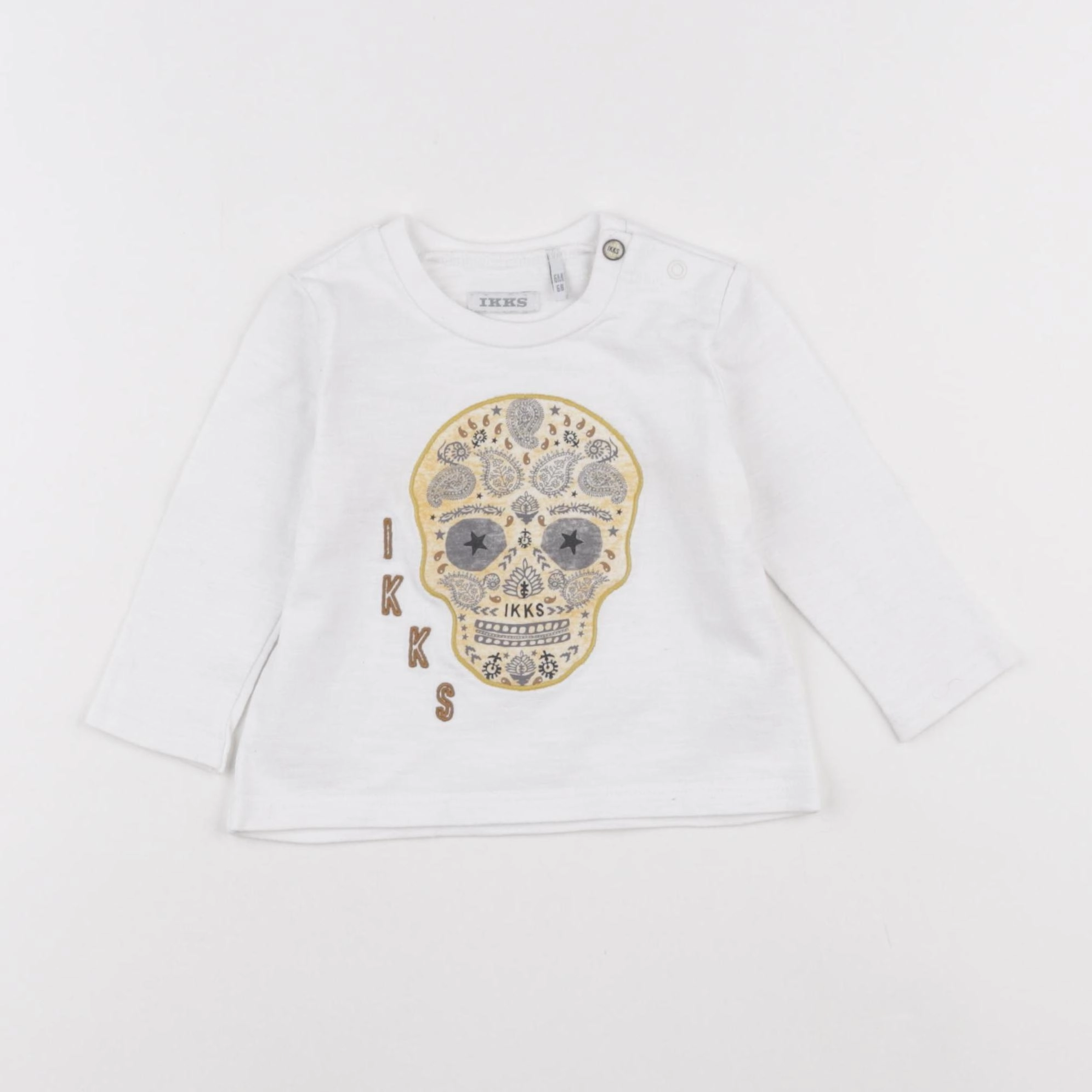 IKKS - tee-shirt blanc - 6 mois