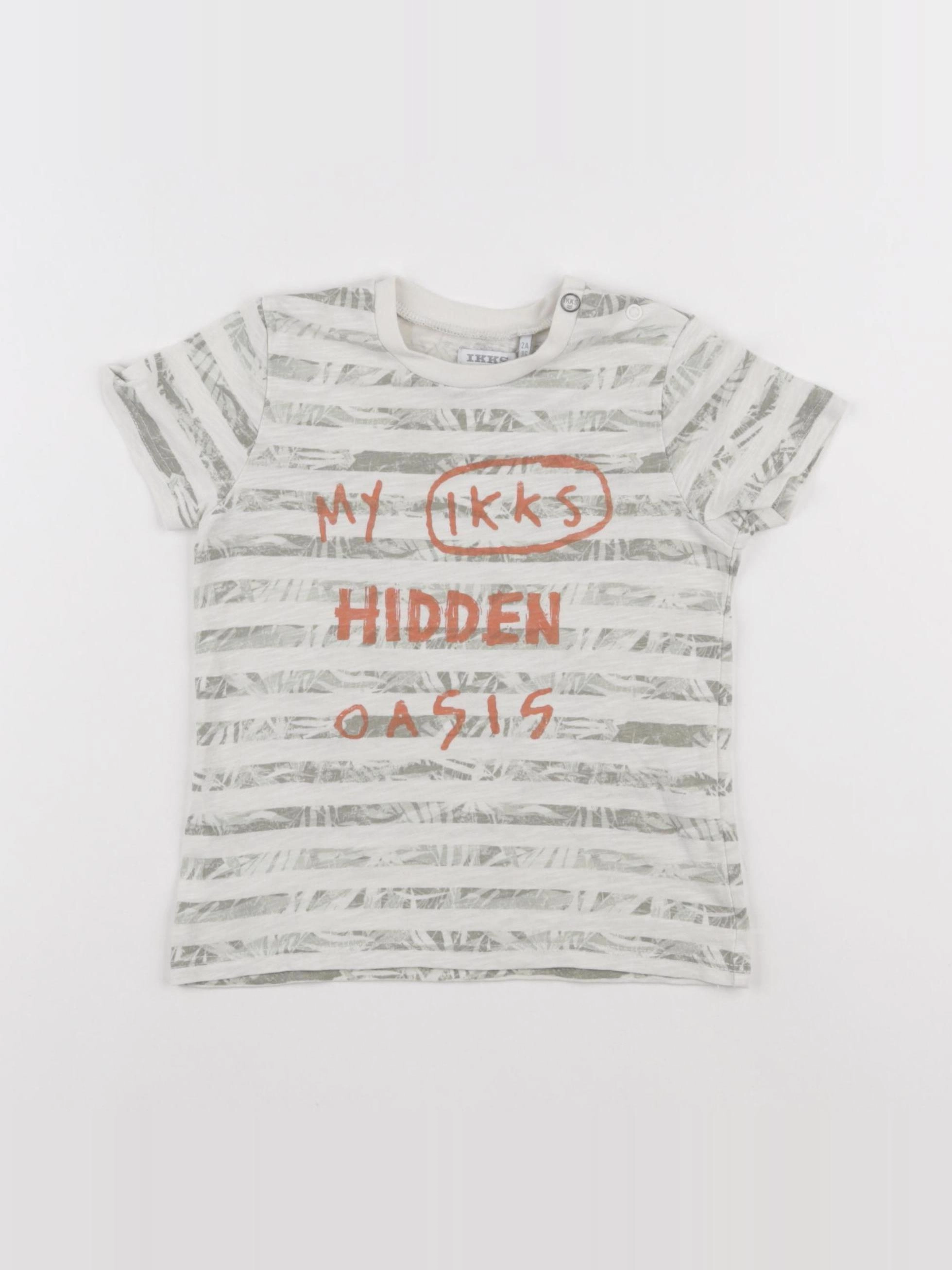 IKKS - tee-shirt blanc - 2 ans