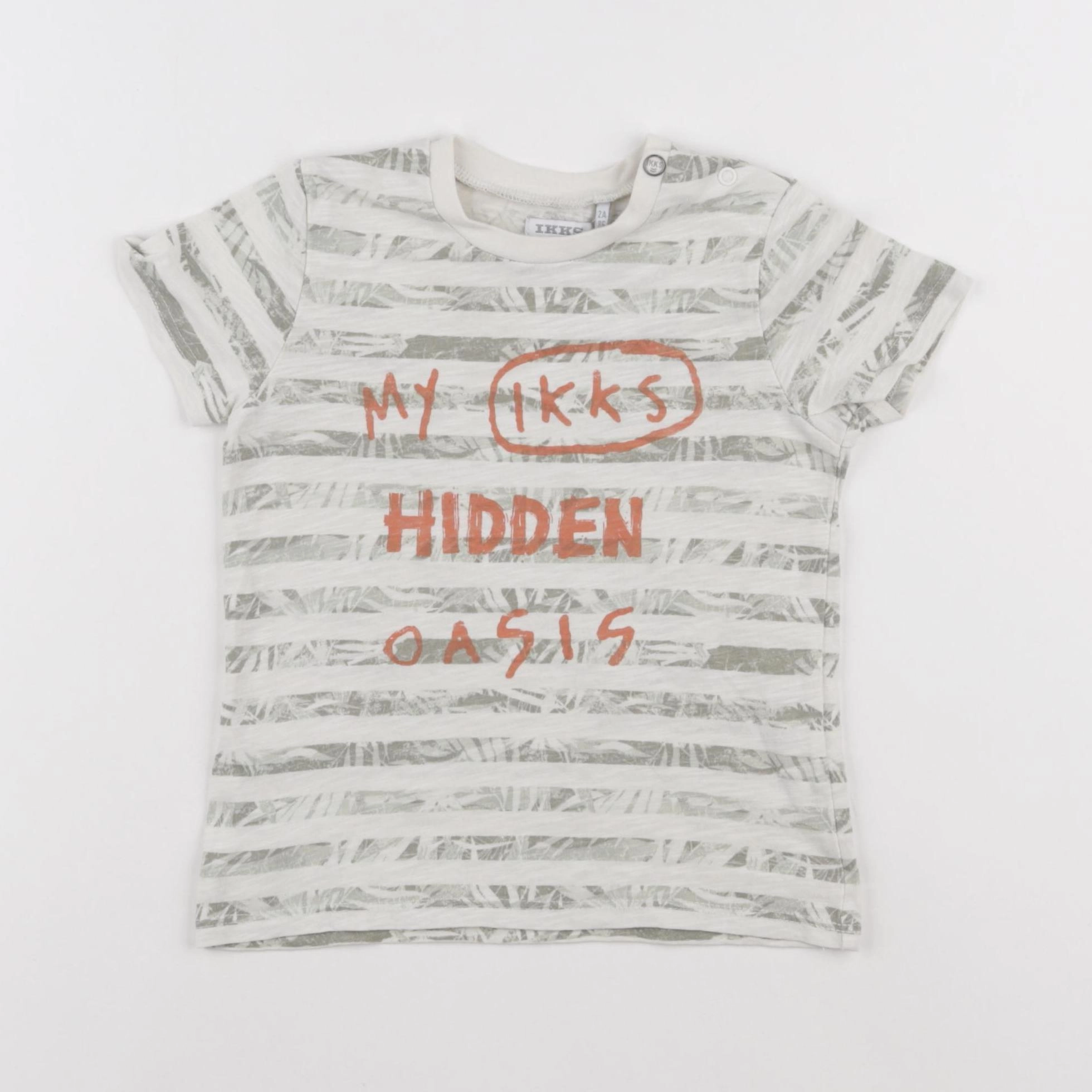 IKKS - tee-shirt blanc - 2 ans