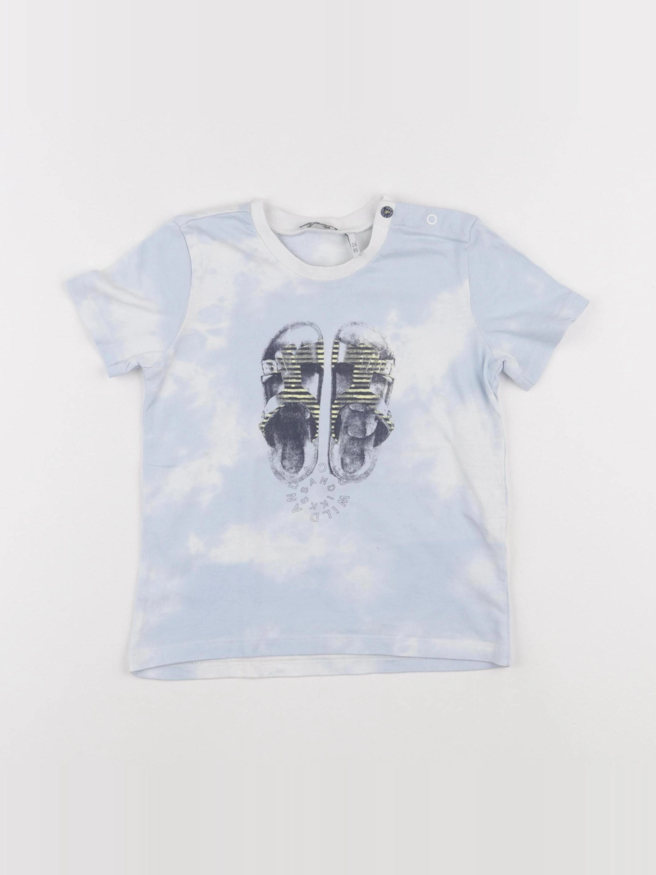 IKKS - tee-shirt bleu - 2 ans